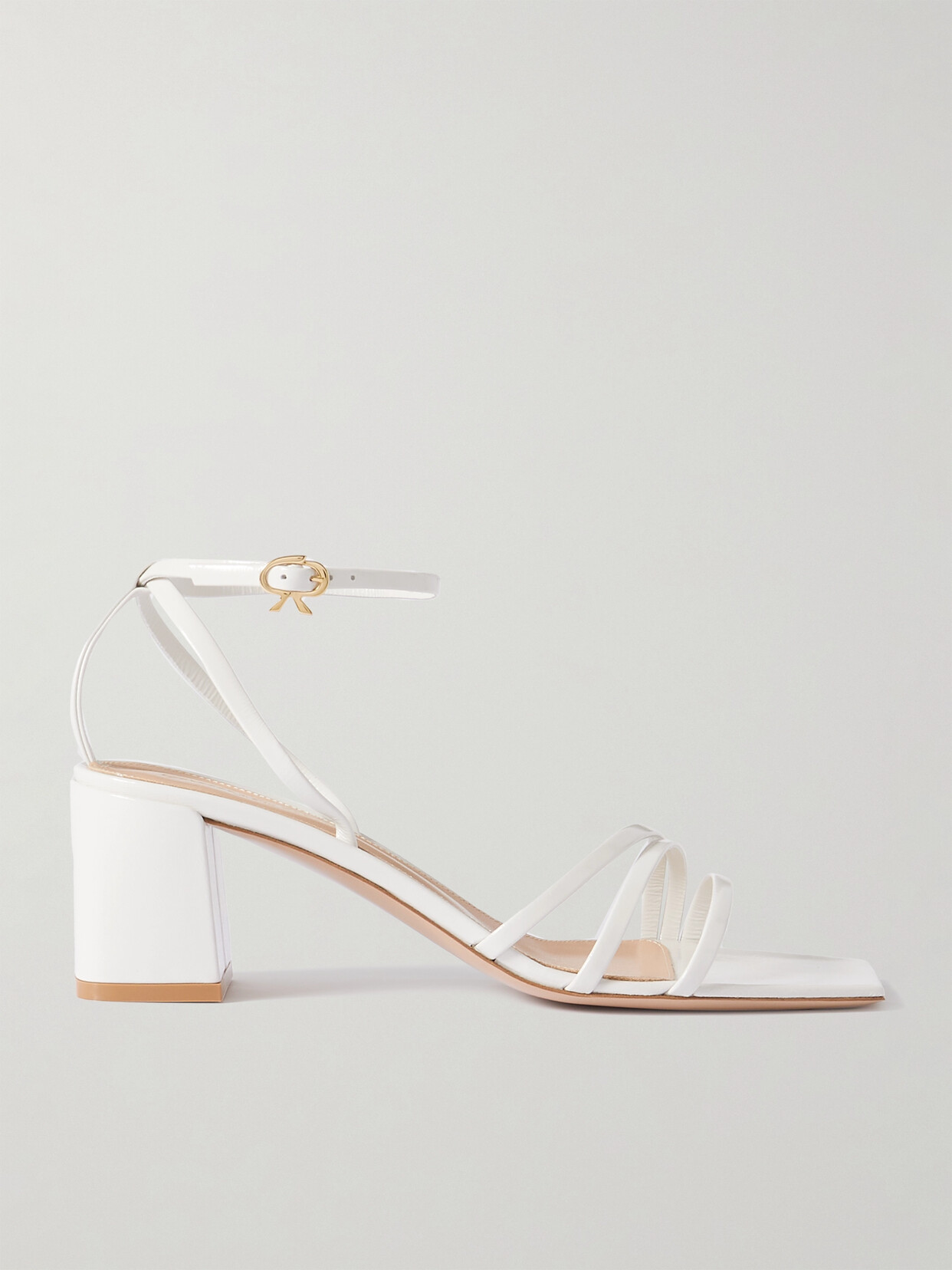 Gianvito Rossi - Nuit 55 Leather Sandals - White