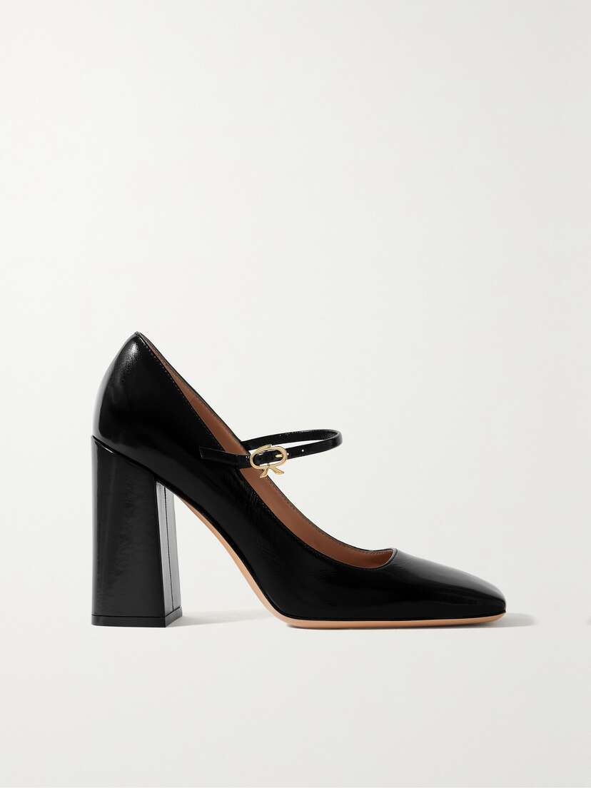 Gianvito Rossi Nuit 95 Patent-leather Mary Jane Pumps