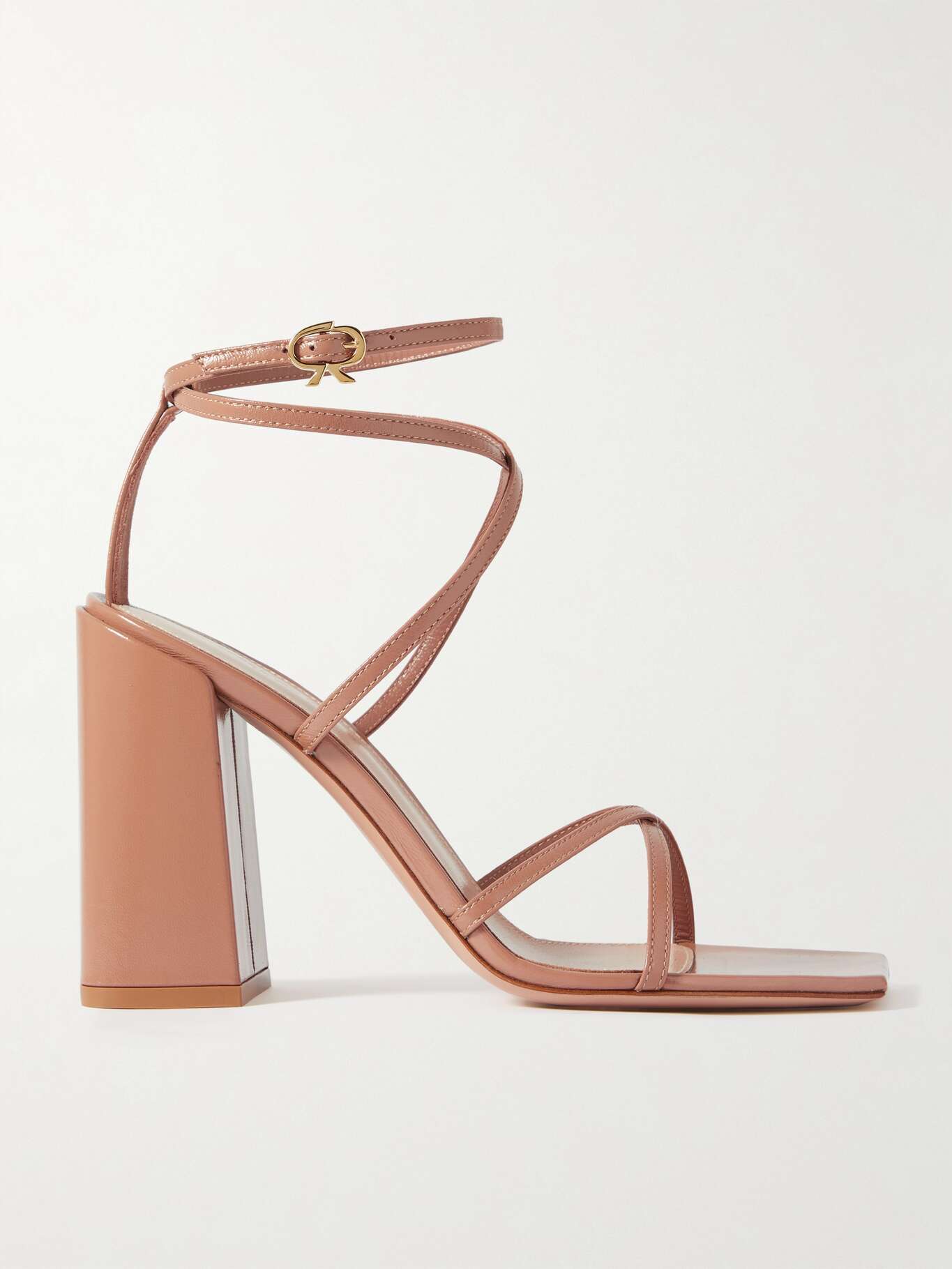 Sandales Dorées à Lacets Gianvito Rossi - Cuir Véritable Pointure 41 - Italie - État Impeccable
