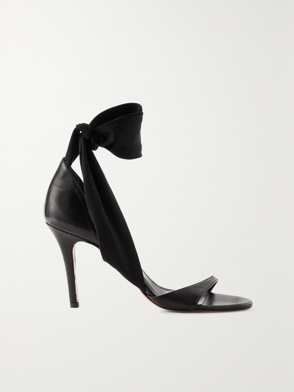 Shop Isabel Marant Askja Stretch-jersey And Leather Sandals In Black