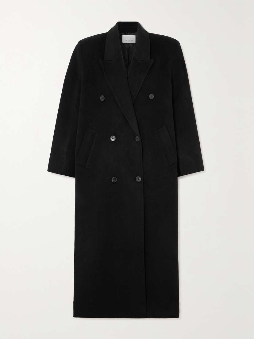 The Frankie Shop Gaia Oversized Double-breasted Wool-blend Felt Coat