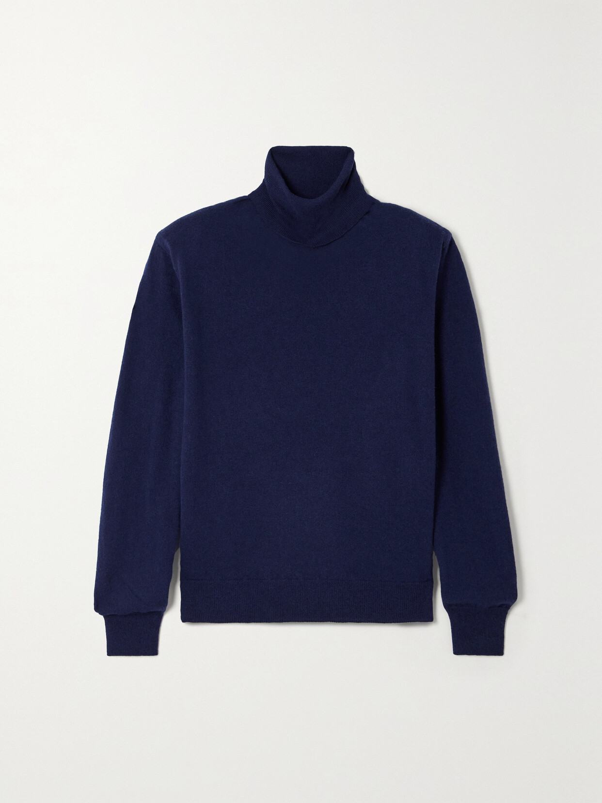 The Frankie Shop Ines Merino Wool Turtleneck Jumper In Blue