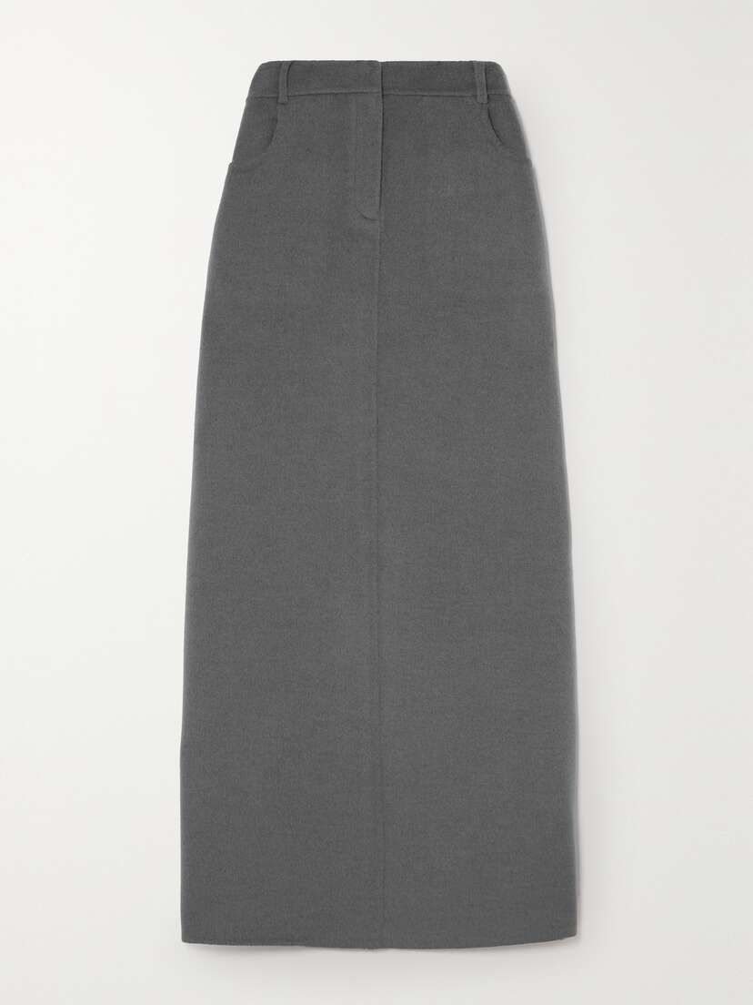 The Frankie Shop Malvo Wool-blend Maxi Skirt