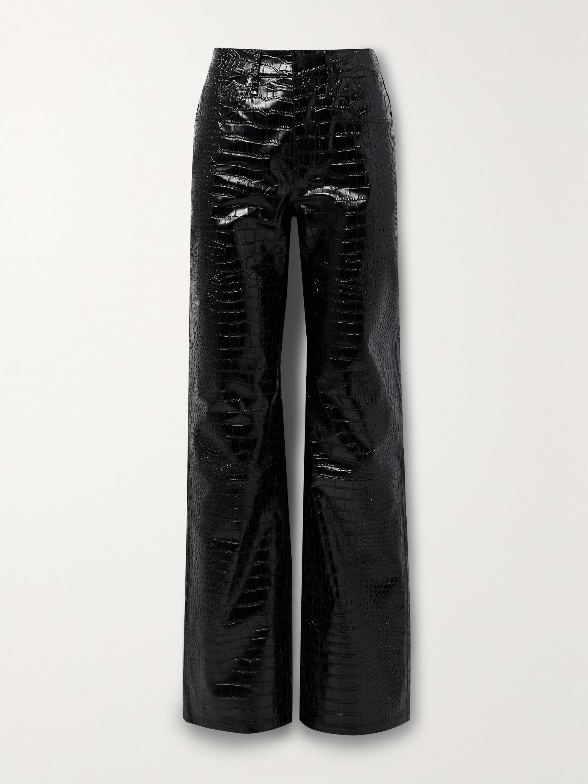 Croc leather pants outlet