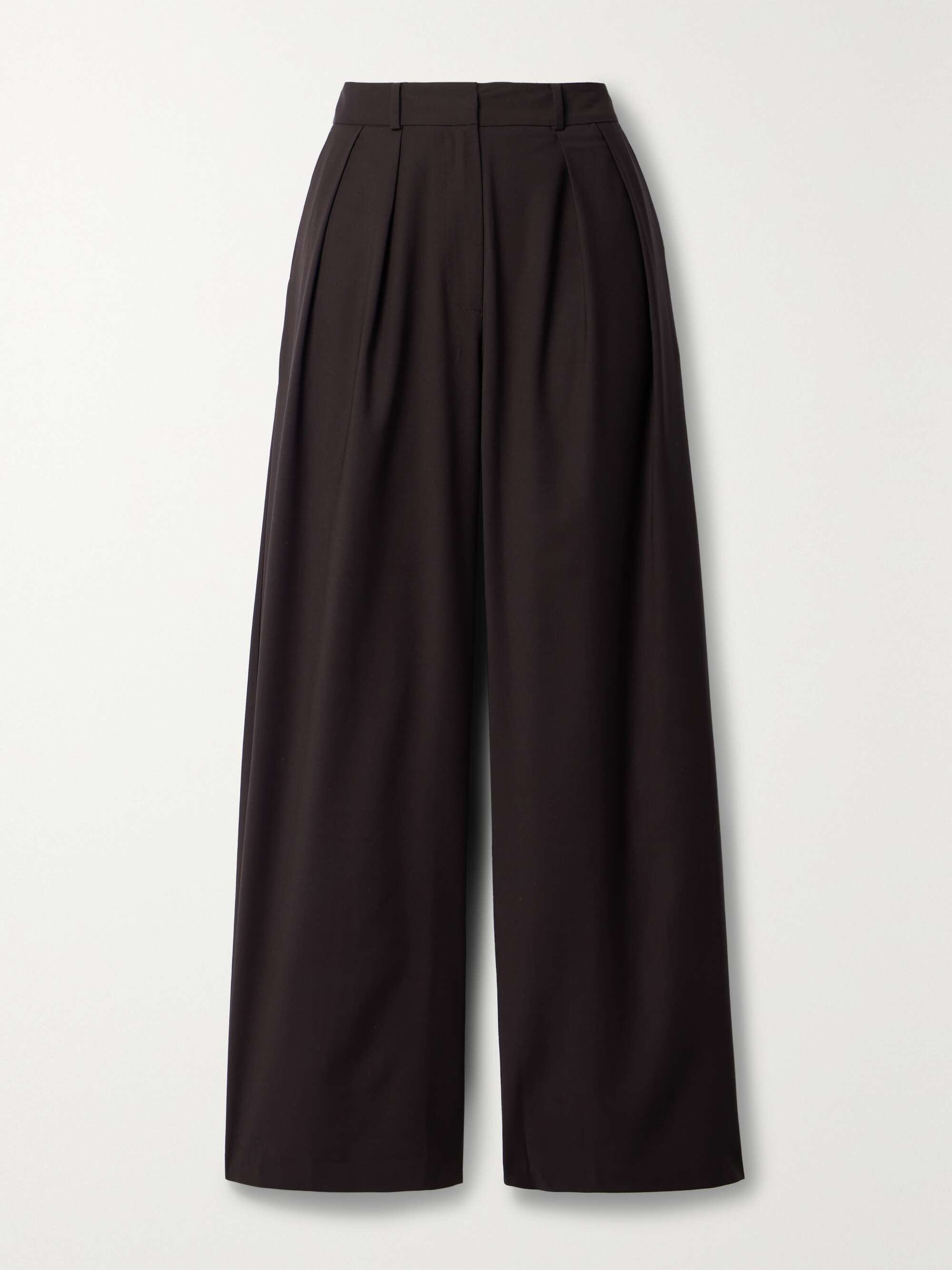 THE FRANKIE SHOP Ripley pleated woven wide-leg pants | NET-A-PORTER