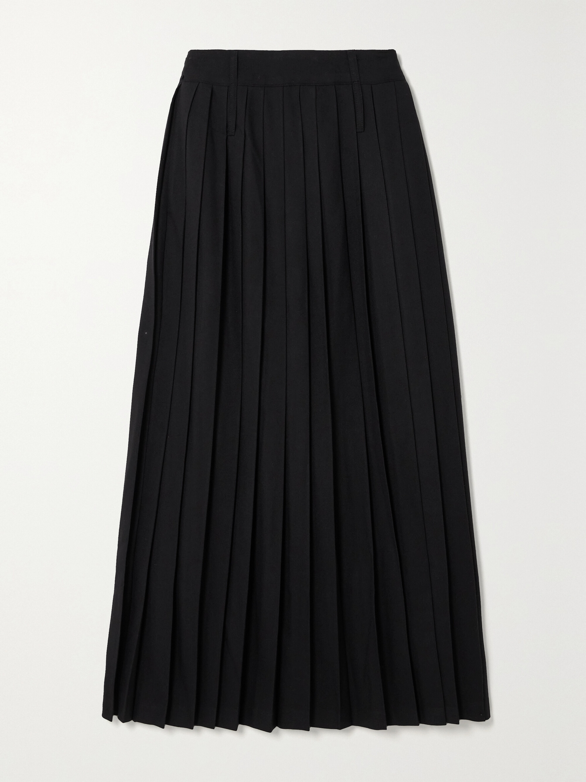 The Frankie Shop Bailey pleated twill maxi skirt
