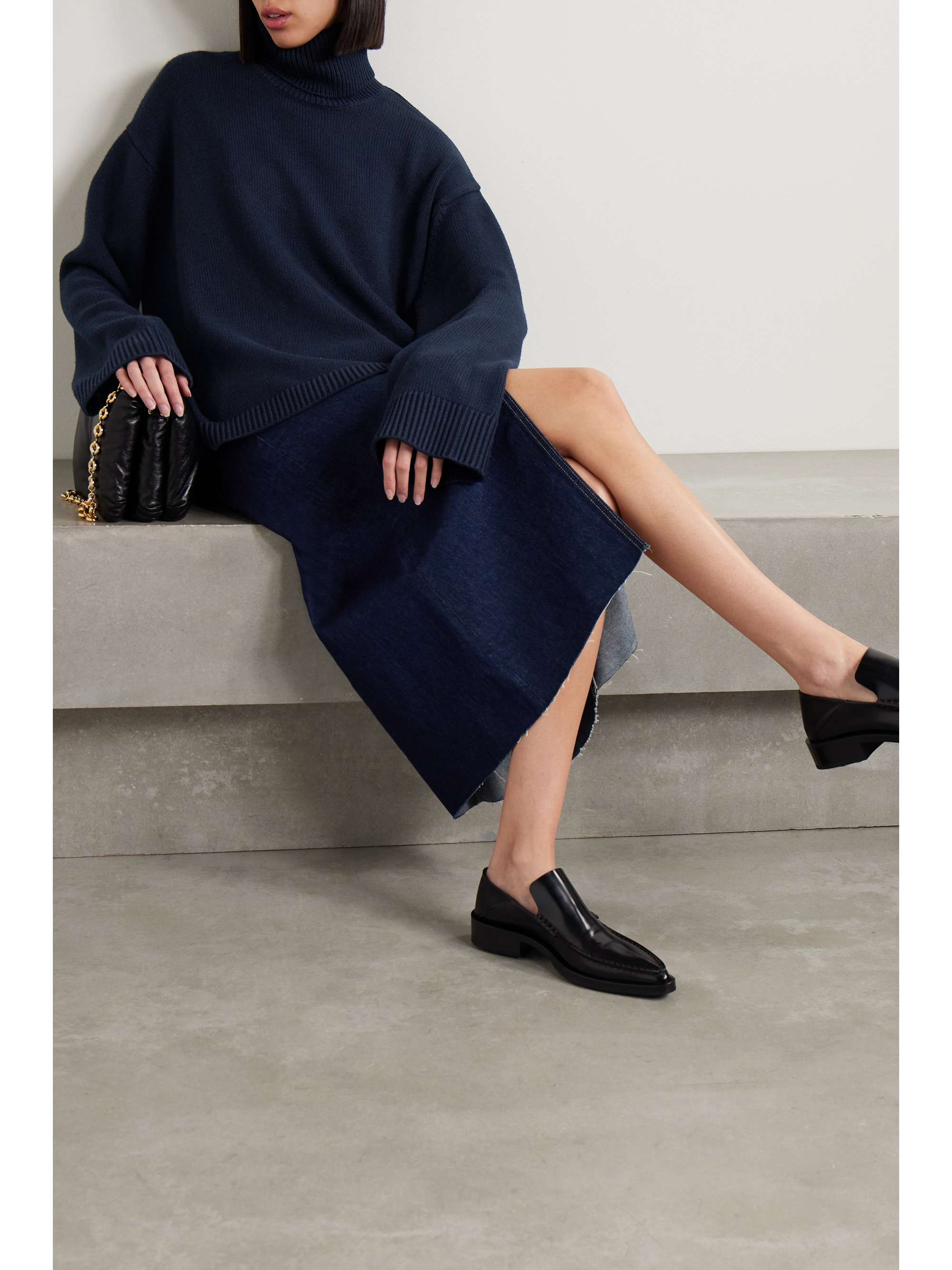 Turtleneck discount trapeze dress