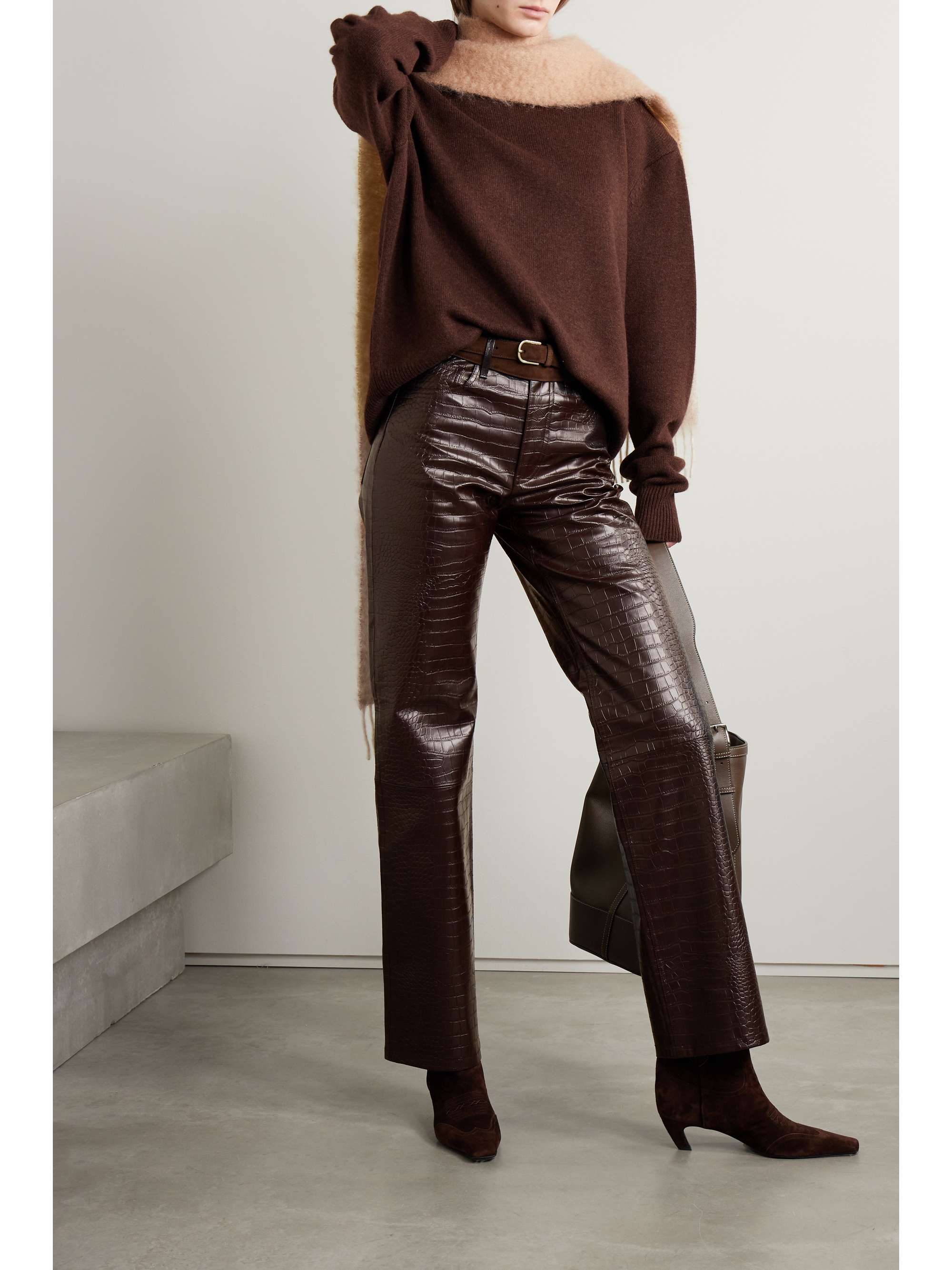 Leather pants shopping discount