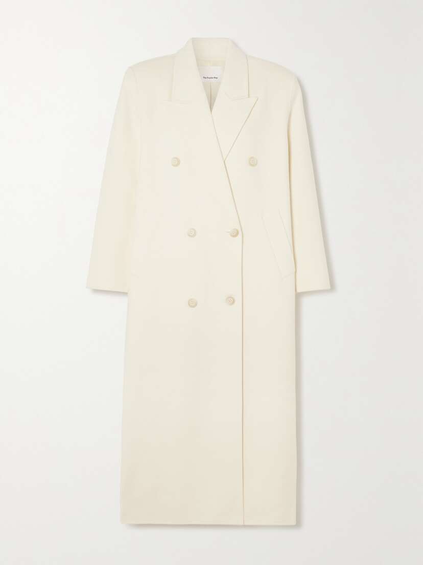 The Frankie Shop Gaia Oversized Double-breasted Wool-blend Felt Coat -  - x large