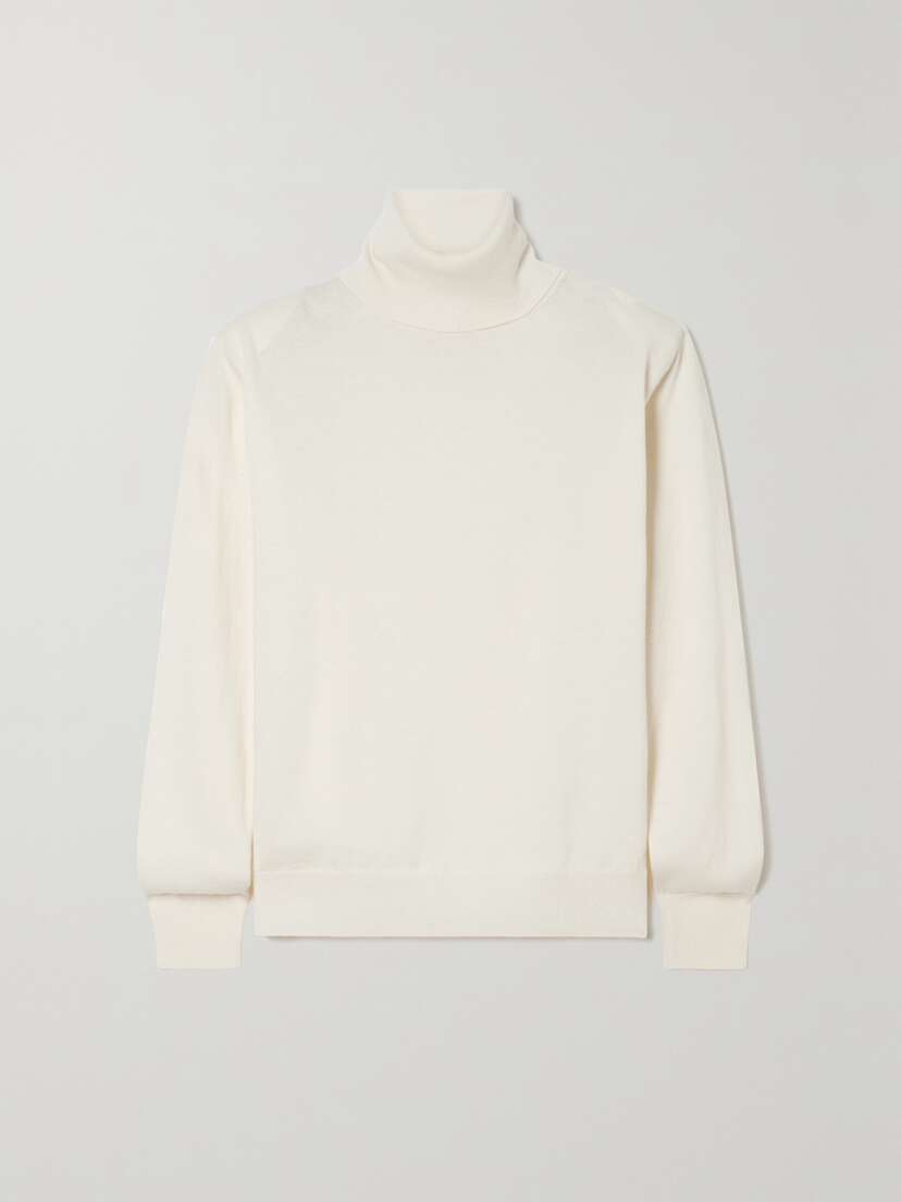 The Frankie Shop Ines Oversized Merino Wool Turtleneck Sweater