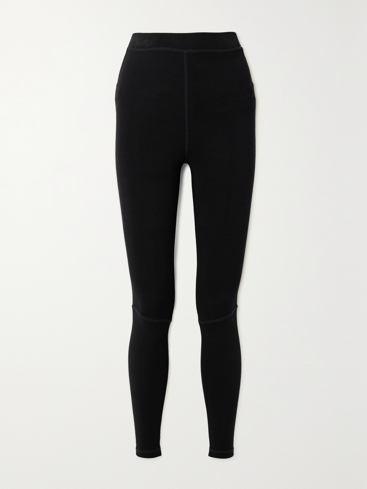 TOTEME - Jacquard-knit Leggings - Black