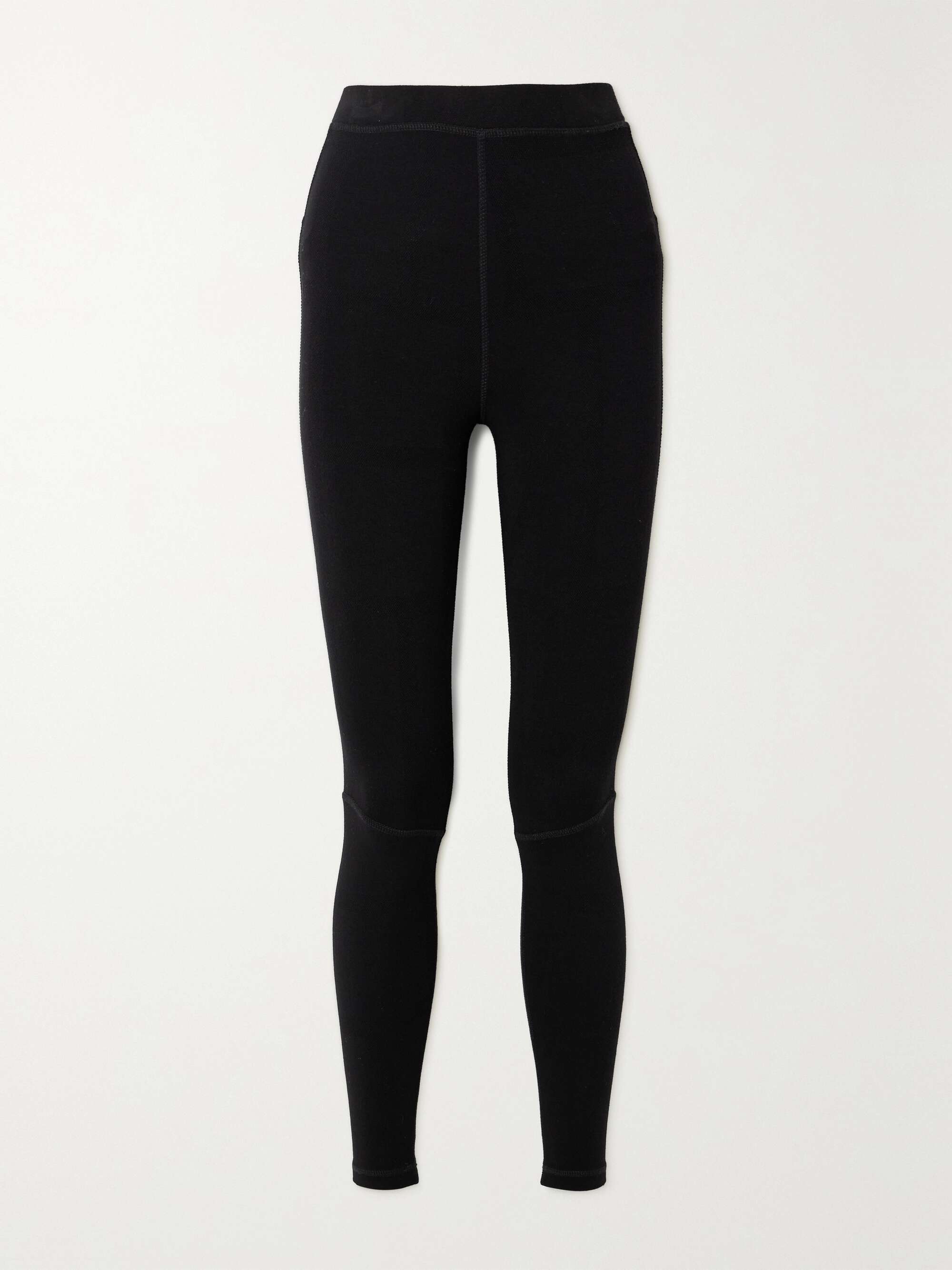 Jacquard-knit leggings