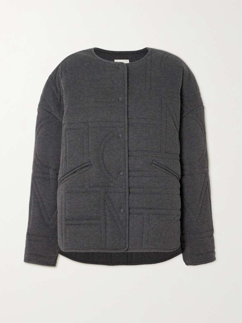 TOTEME Quilted Padded Bamboo Lyocell And Cotton-blend Jersey Jacket