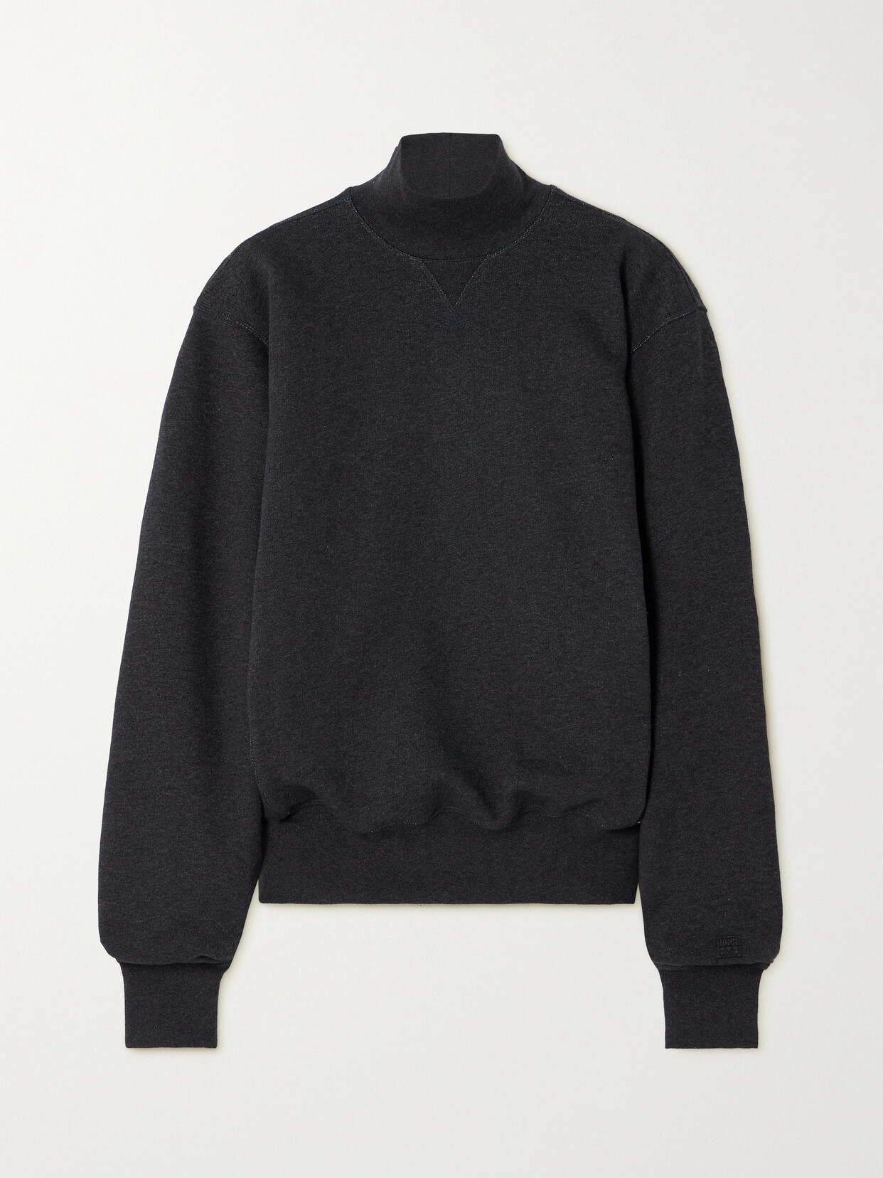 TOTEME - Cotton-jersey Turtleneck Sweater - Gray
