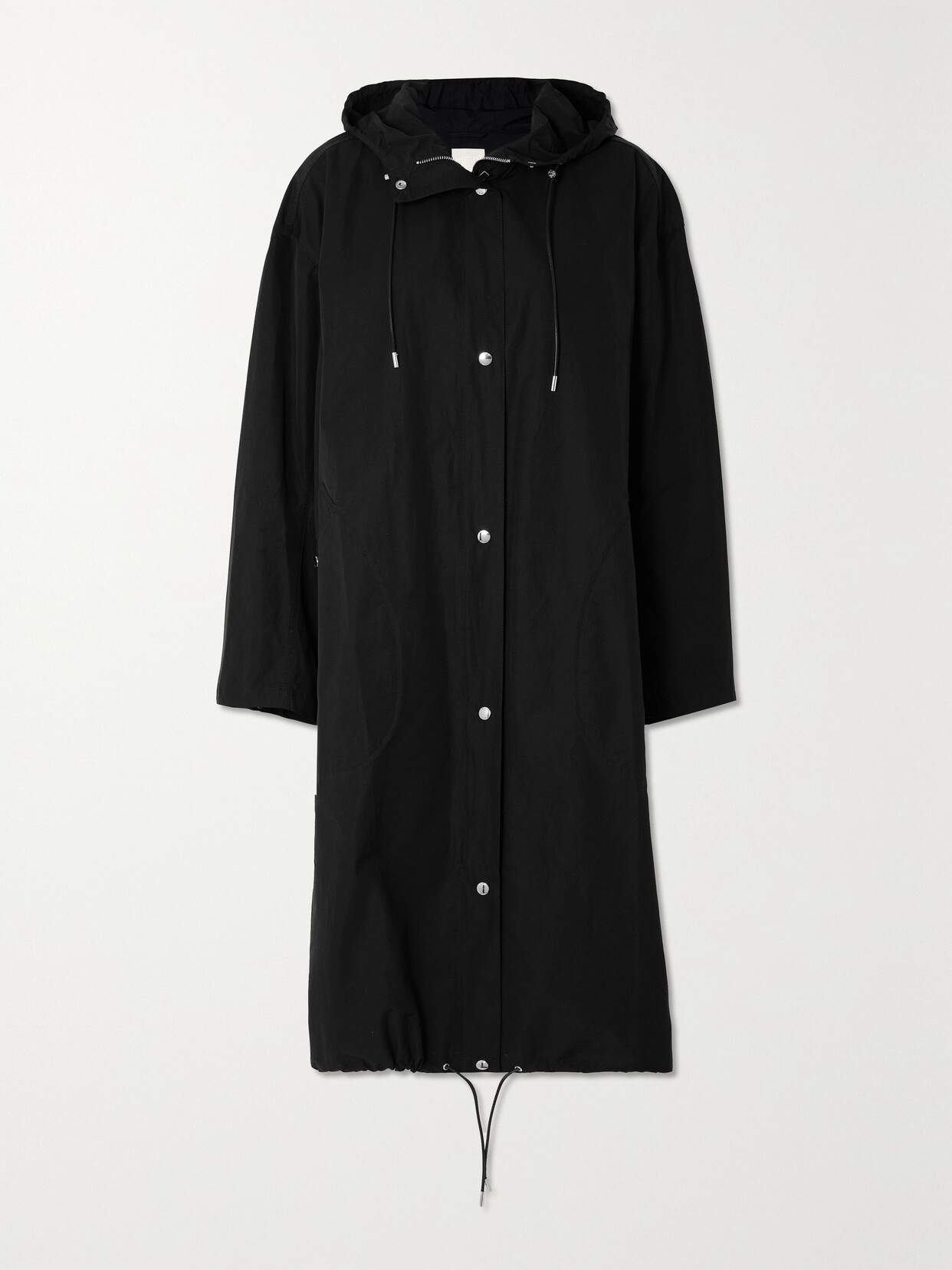 Shop Totême Organic Cotton-blend Parka In Black