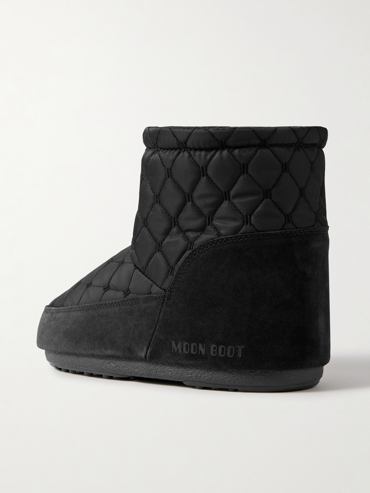 Icon Low Suede-Trimmed Quilted Shell Snow Boots