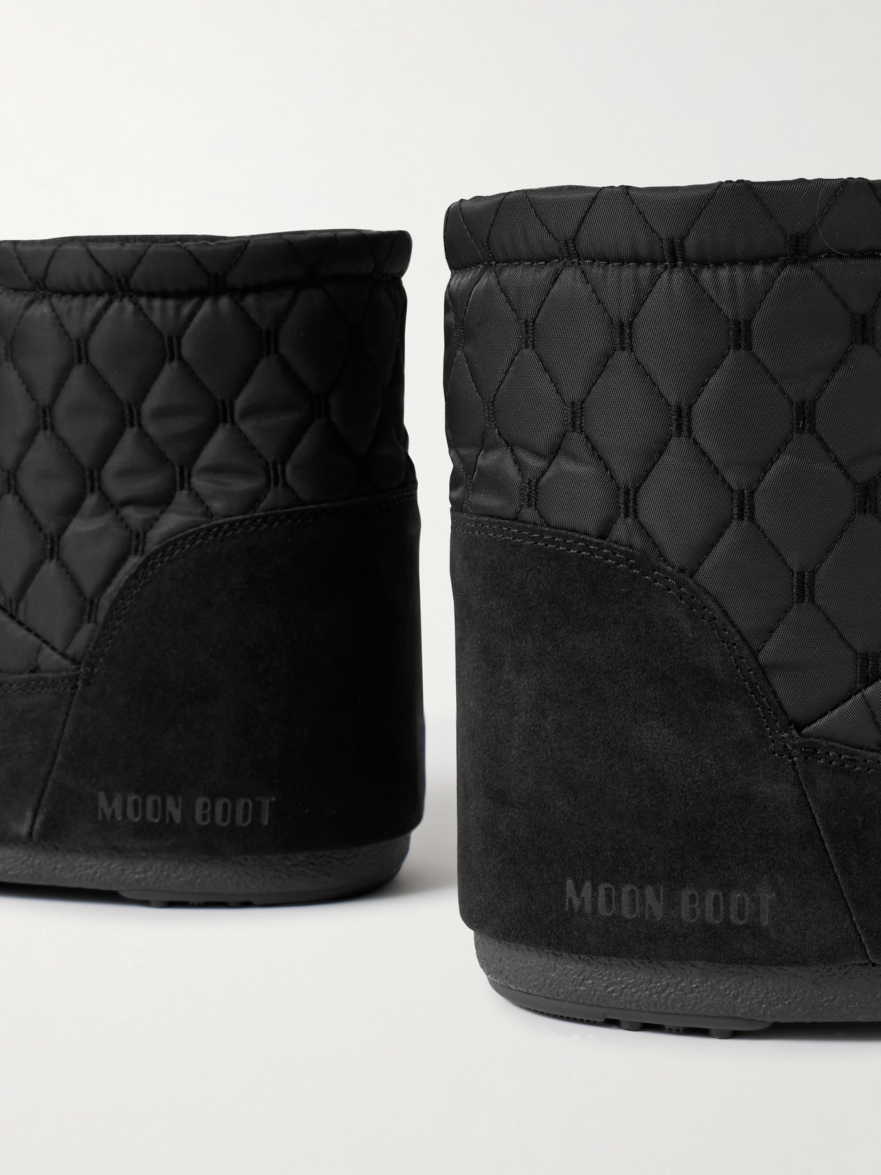 Icon Low Suede-Trimmed Quilted Shell Snow Boots