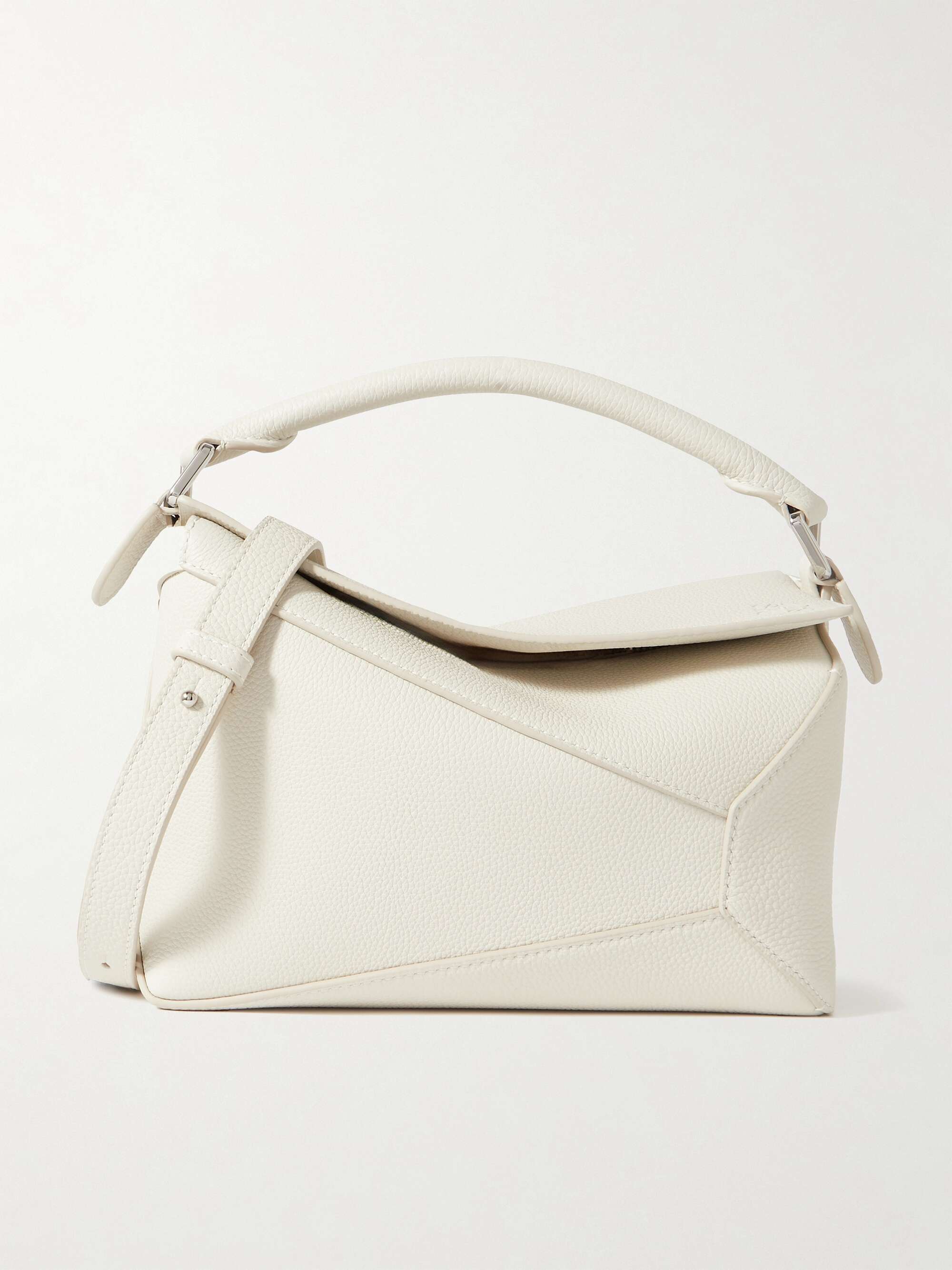 LOEWE Puzzle Edge small textured-leather shoulder bag | NET-A-PORTER