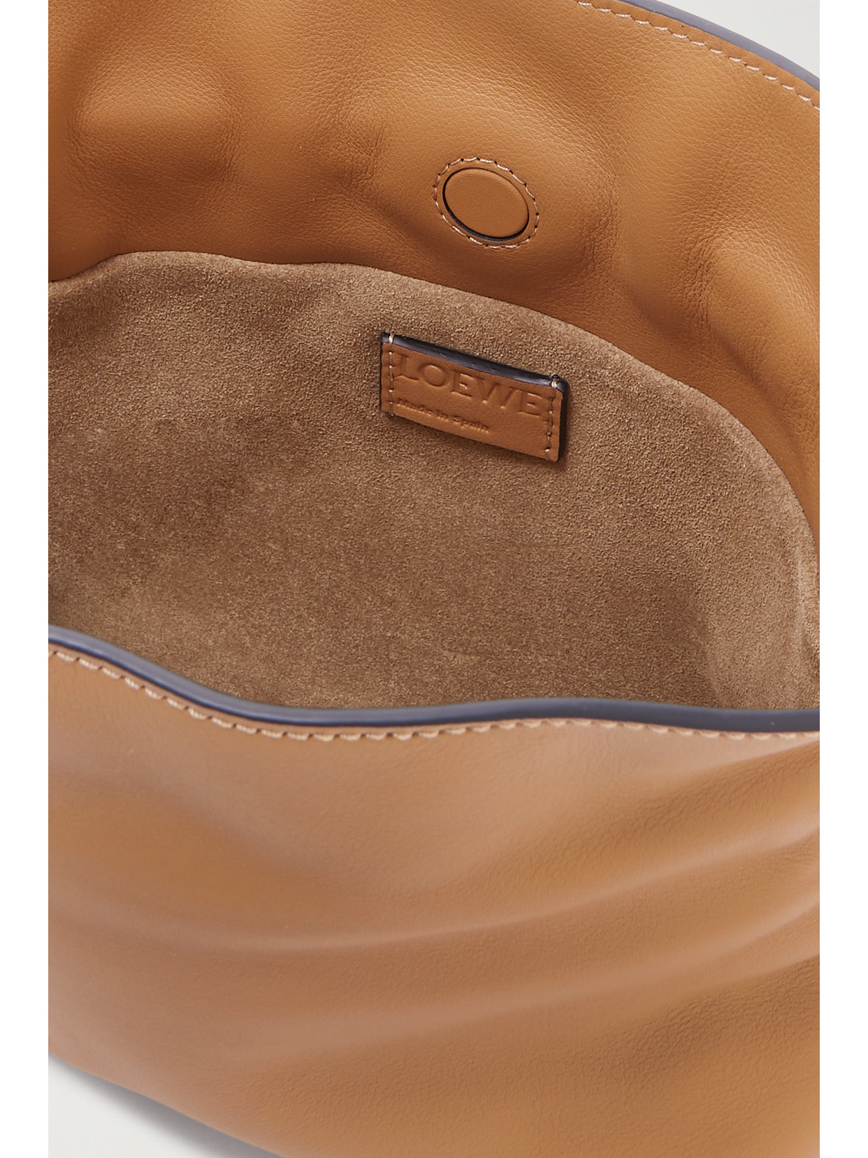 Loewe Flamenco Mini Leather Clutch In Brown
