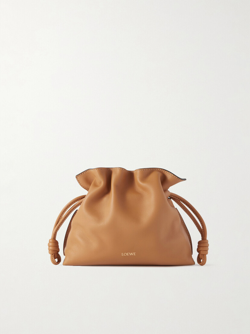 Flamenco mini leather clutch
