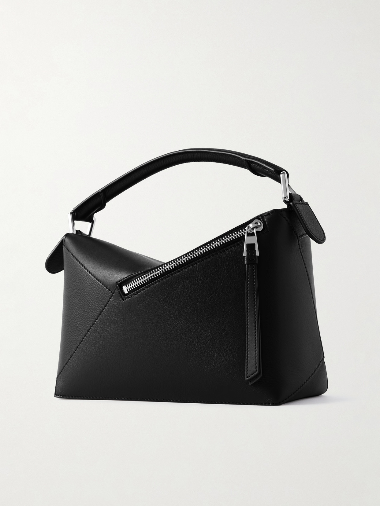 Puzzle Edge Small Textured-Leather Shoulder Bag