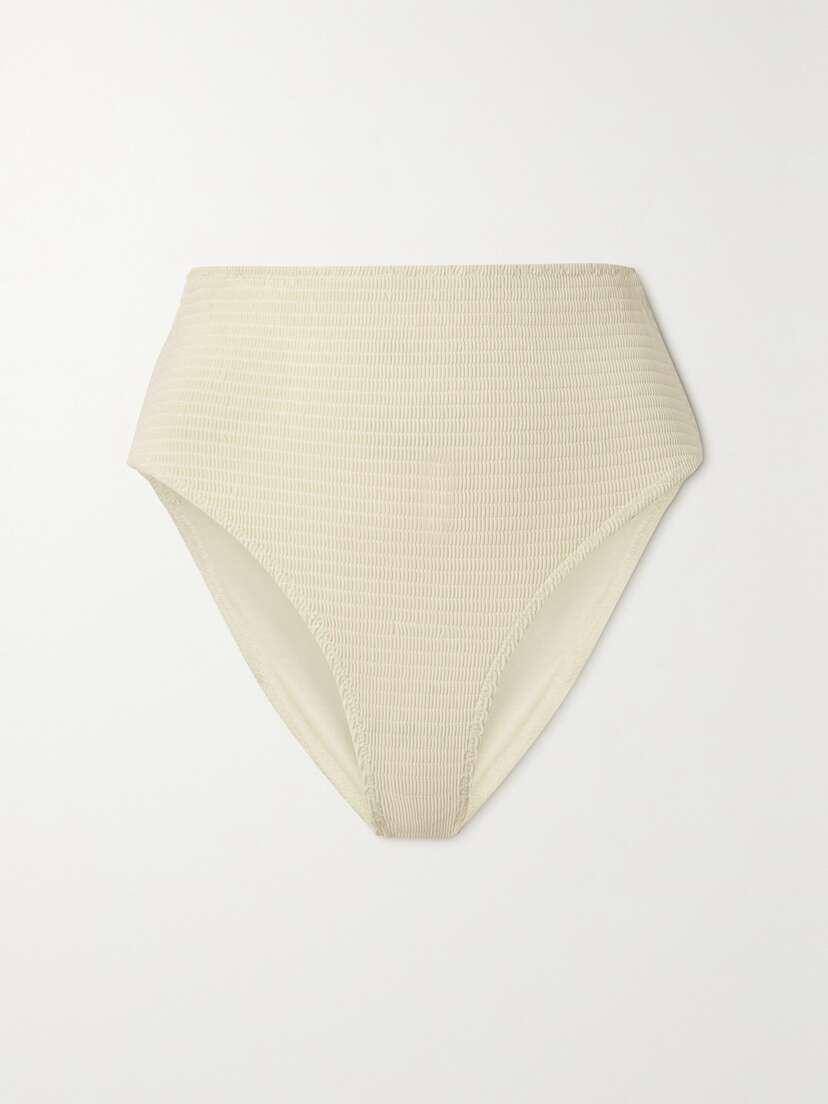 TOTEME Recycled-seersucker Bikini Briefs