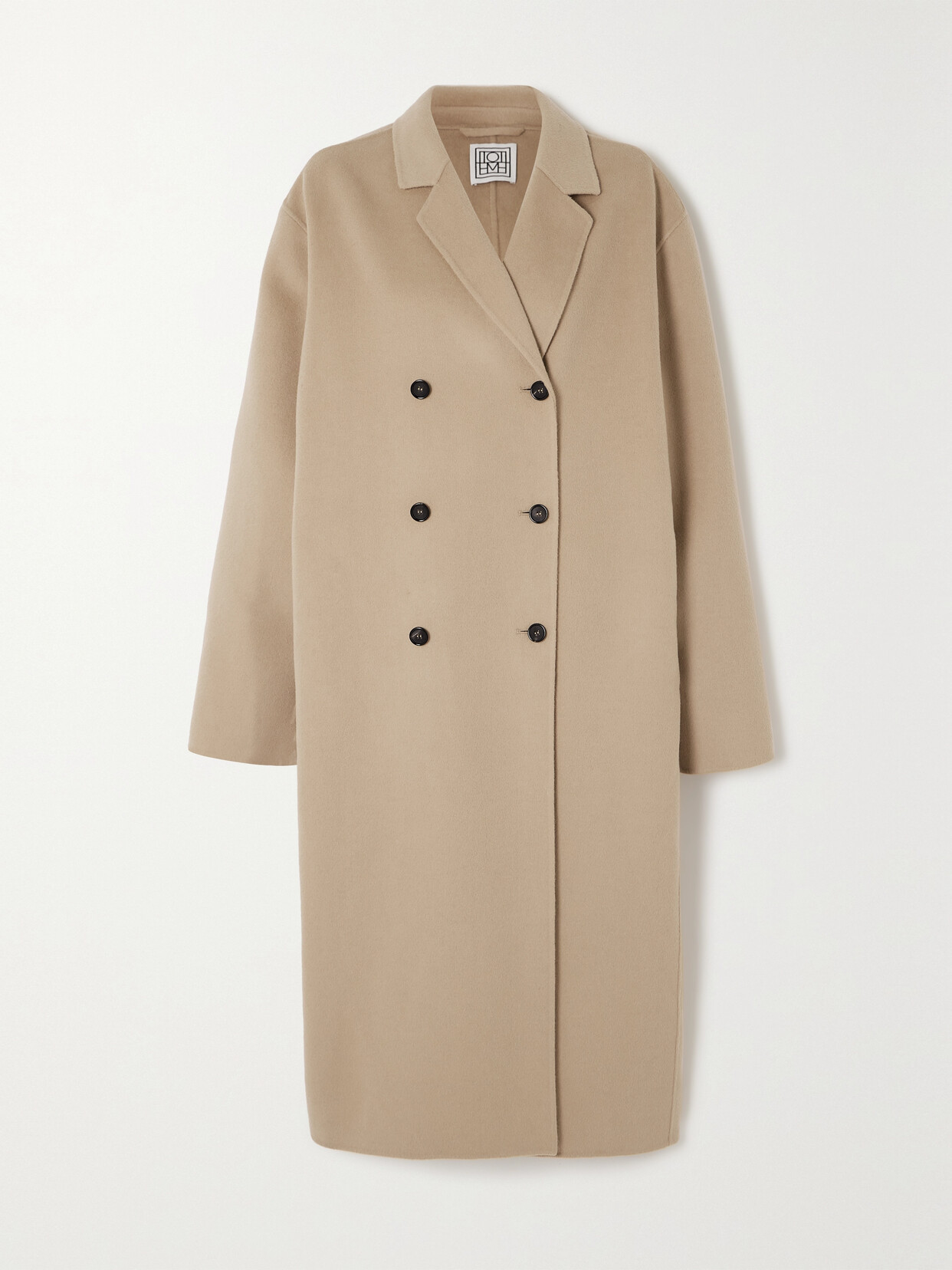 TOTEME Signature Double-breasted Wool Coat - Neutrals