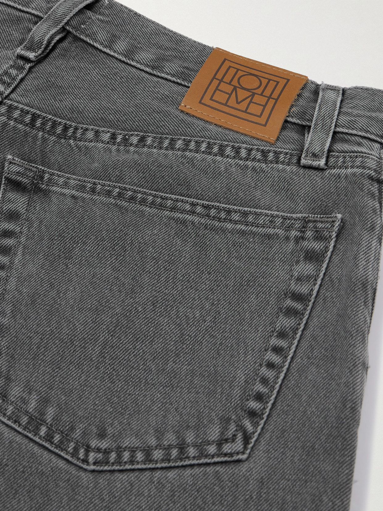 High-Rise Straight-Leg Organic Jeans