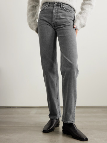 TOTEME High-rise straight-leg organic jeans
