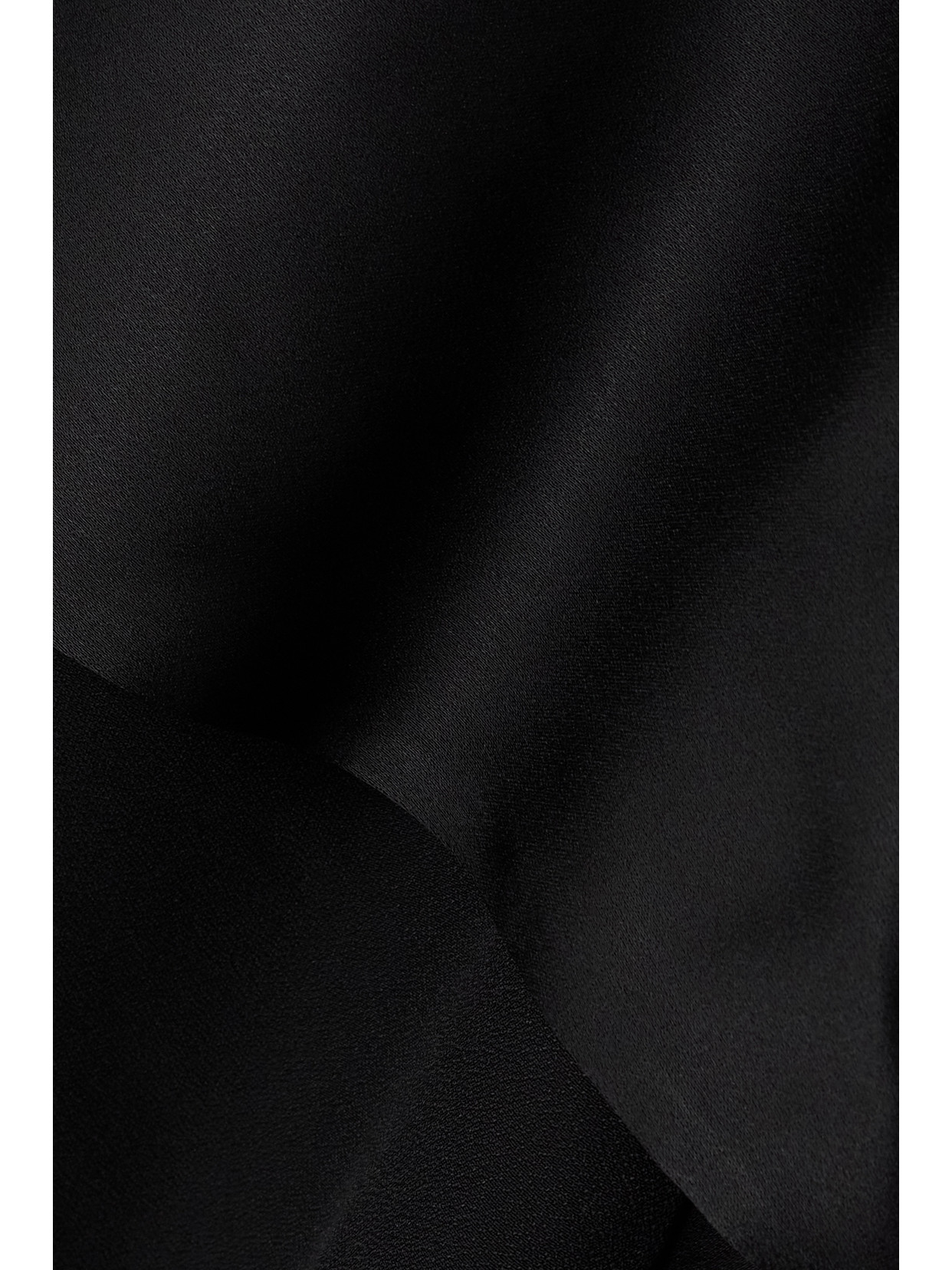 Totême Satin-trimmed Crepe Blouse In Black