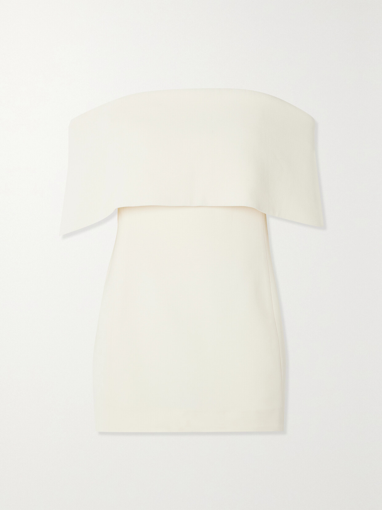 Shop Totême Off-the-shoulder Crepe Top In White