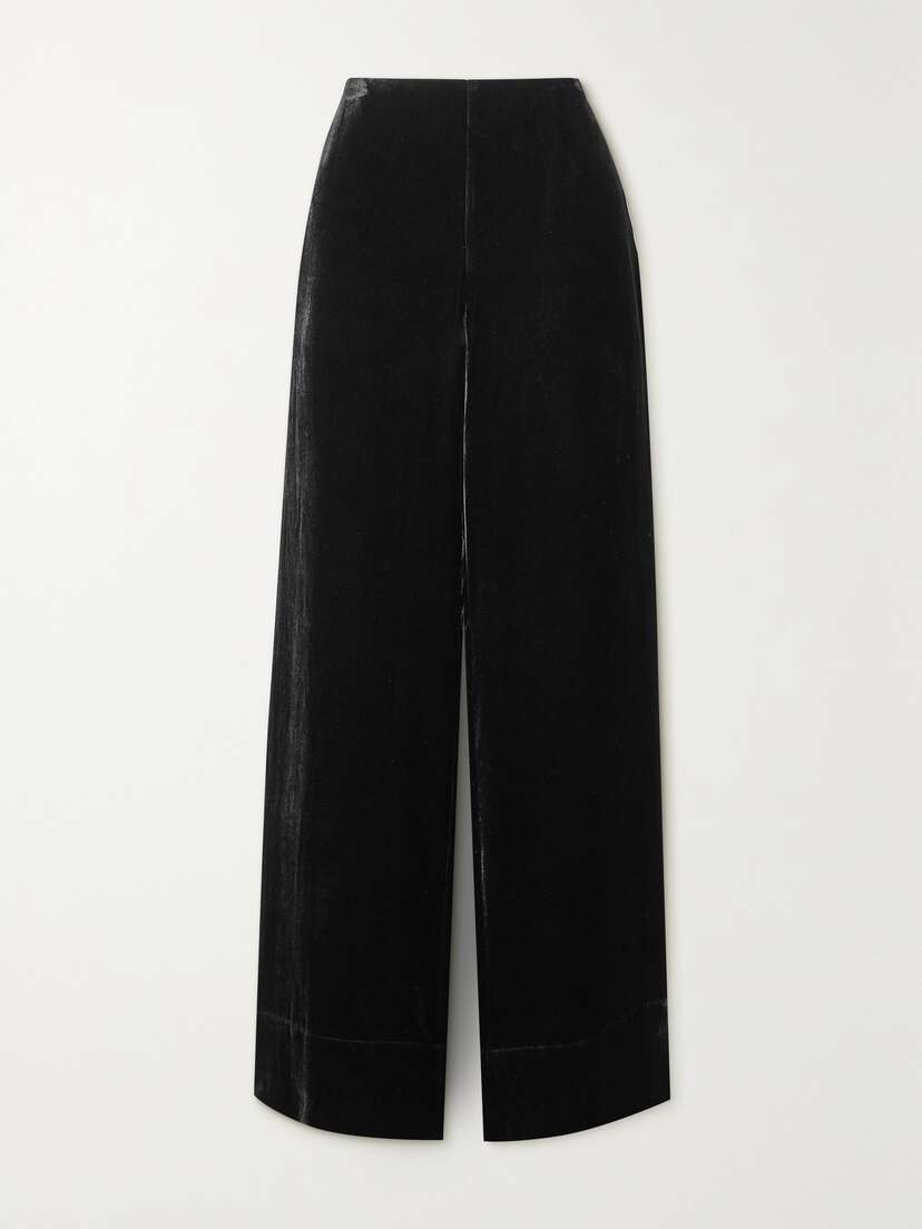 TOTEME Velvet Wide-leg Pants