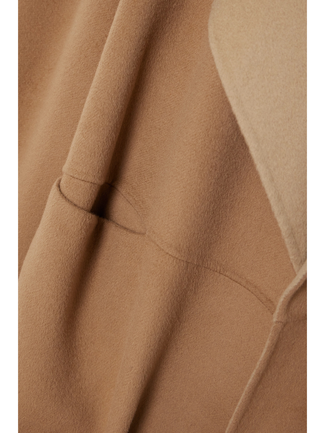 Shop Totême Oversized Two-tone Wool And Cashmere-blend Coat In Neutrals