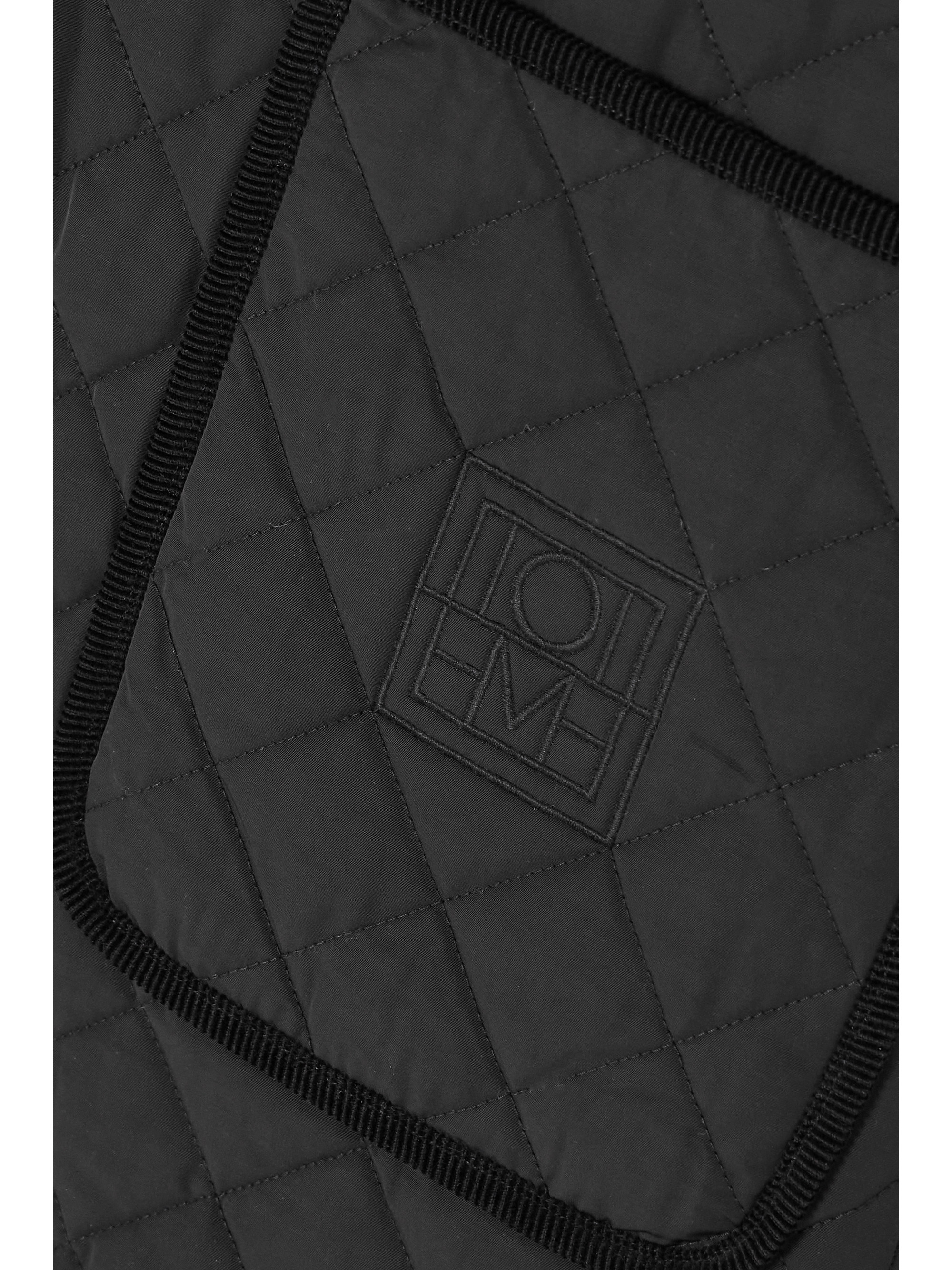 TOTEME Oversized corduroy-trimmed quilted organic cotton-blend jacket thumbnail