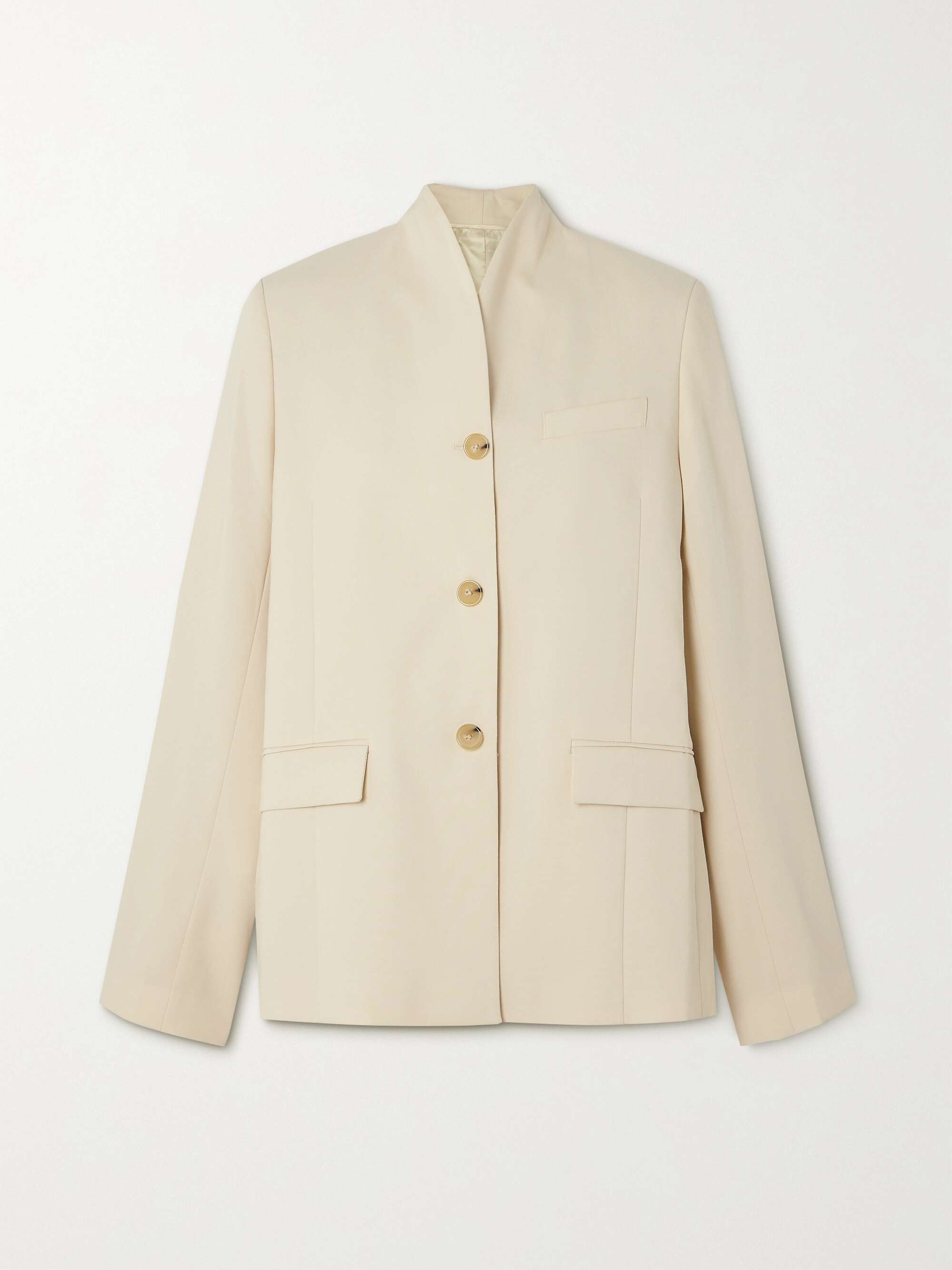 Round clearance neck blazer