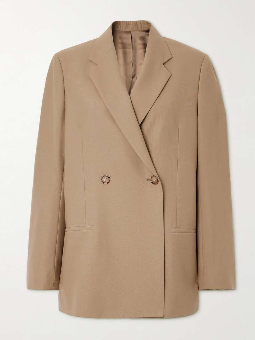 TOTEME Double-breasted Recycled-crepe Blazer