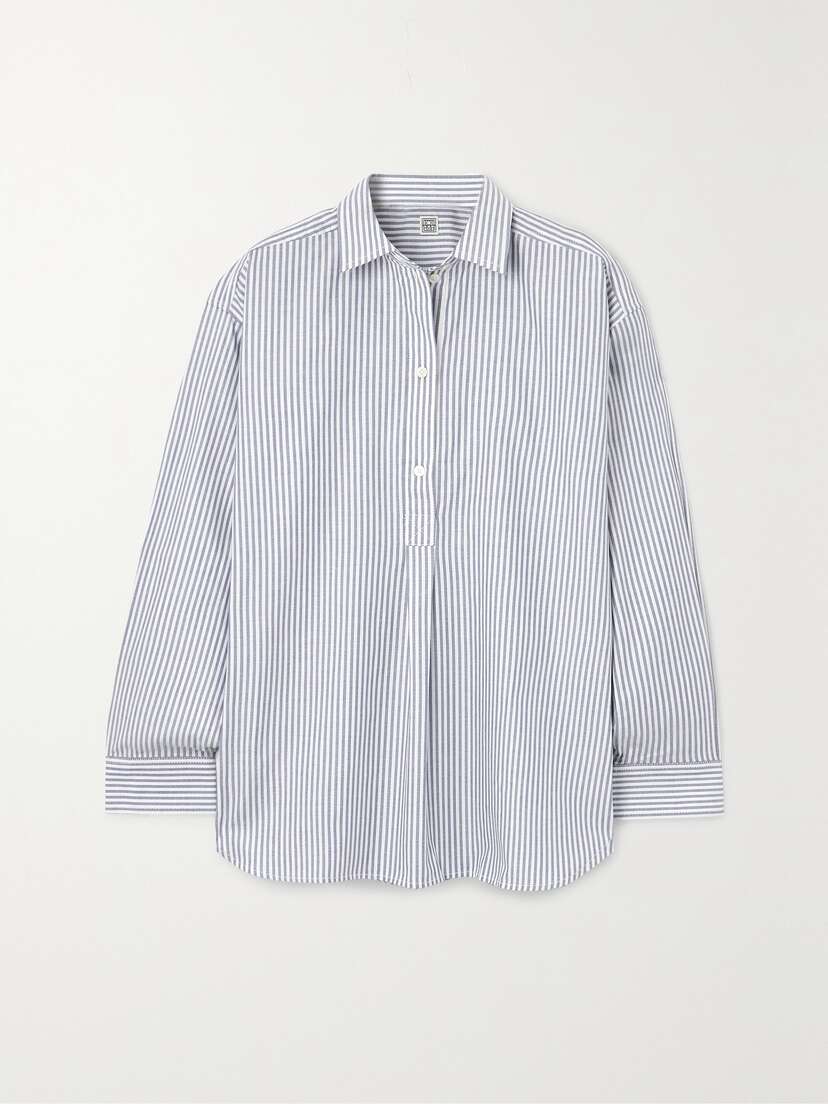 TOTEME Striped Cotton-poplin Shirt