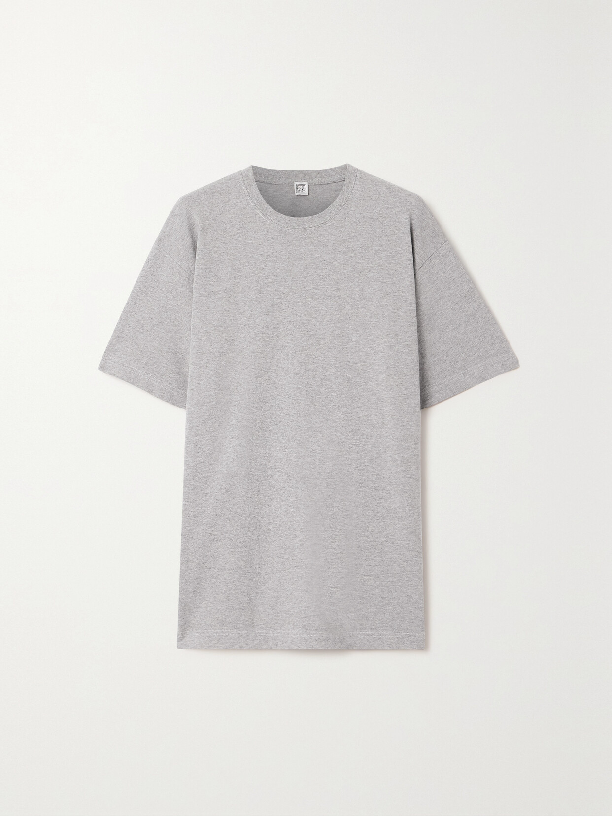 Shop Totême Organic Cotton-jersey T-shirt In Gray