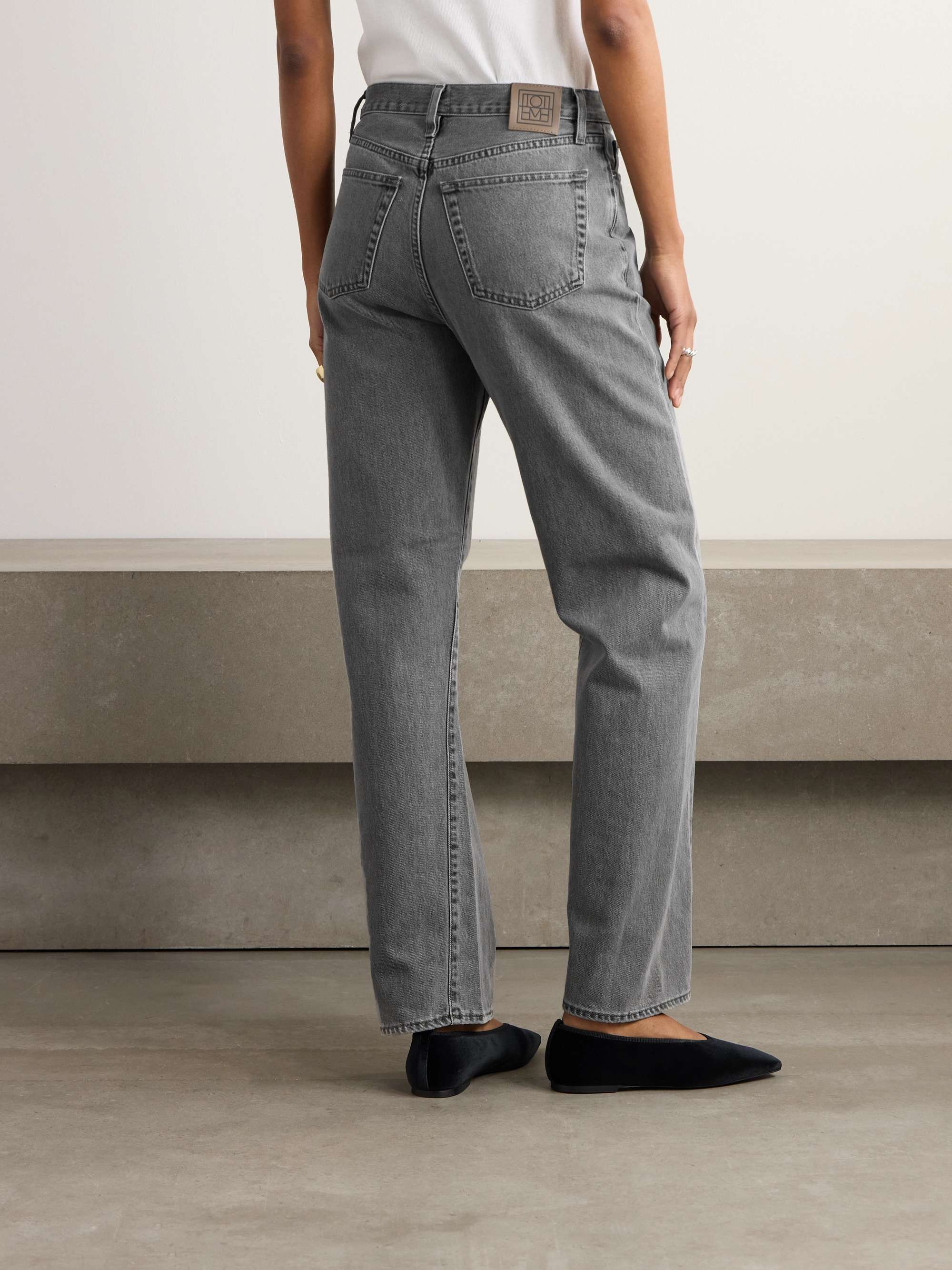 TOTEME High-rise straight-leg organic jeans | NET-A-PORTER