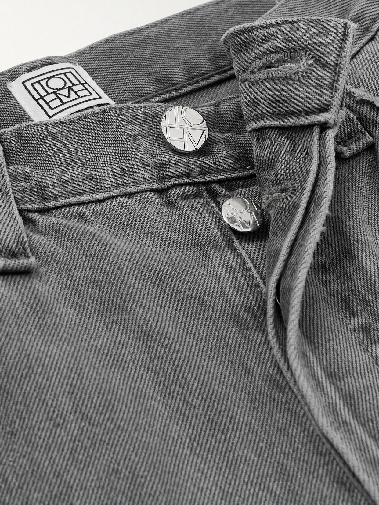High-Rise Straight-Leg Organic Jeans