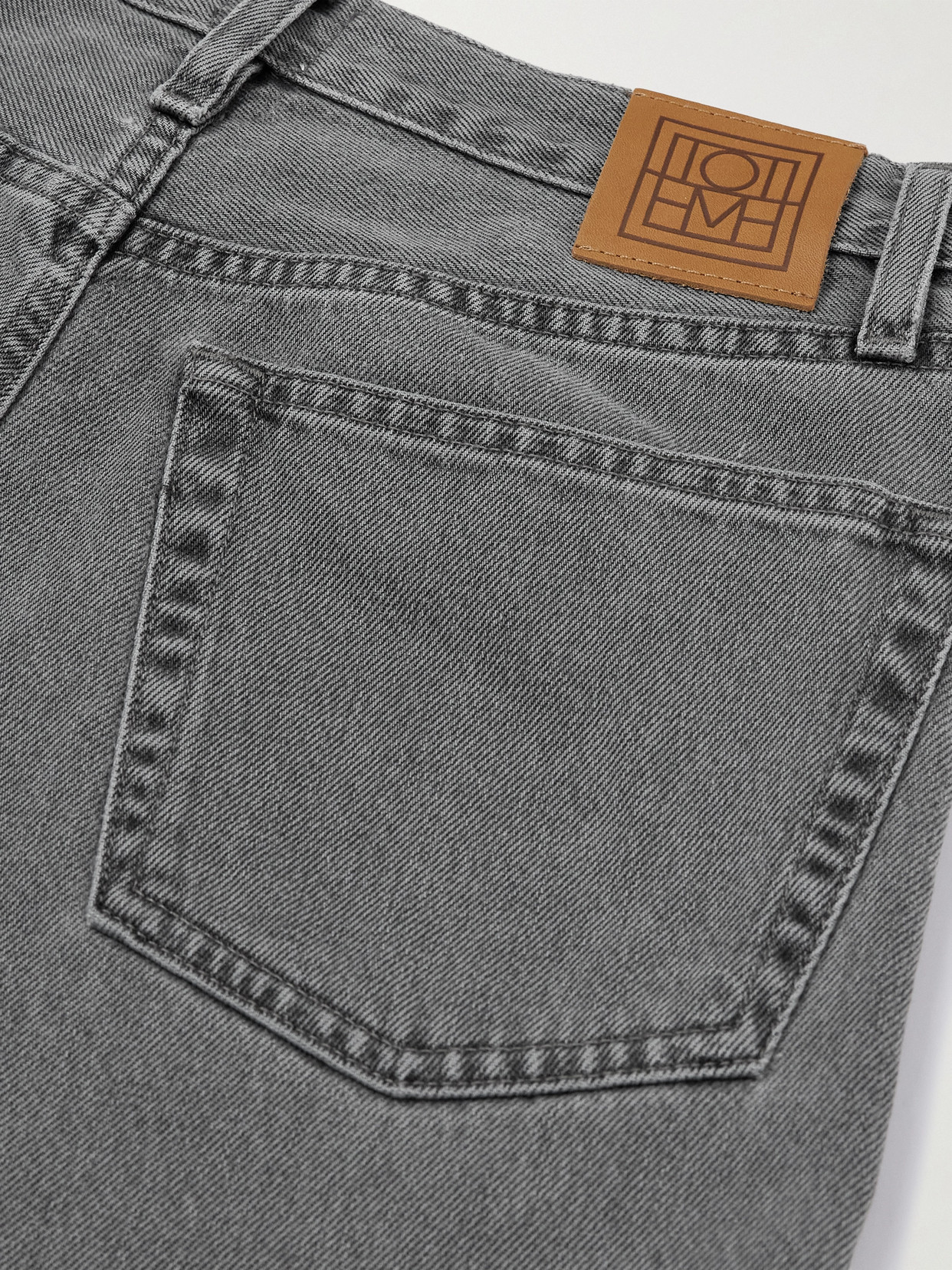 High-Rise Straight-Leg Organic Jeans
