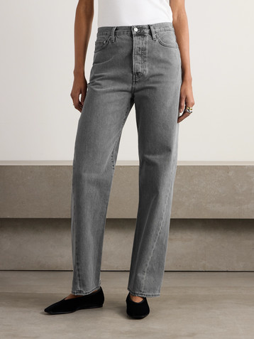 TOTEME High-rise straight-leg organic jeans