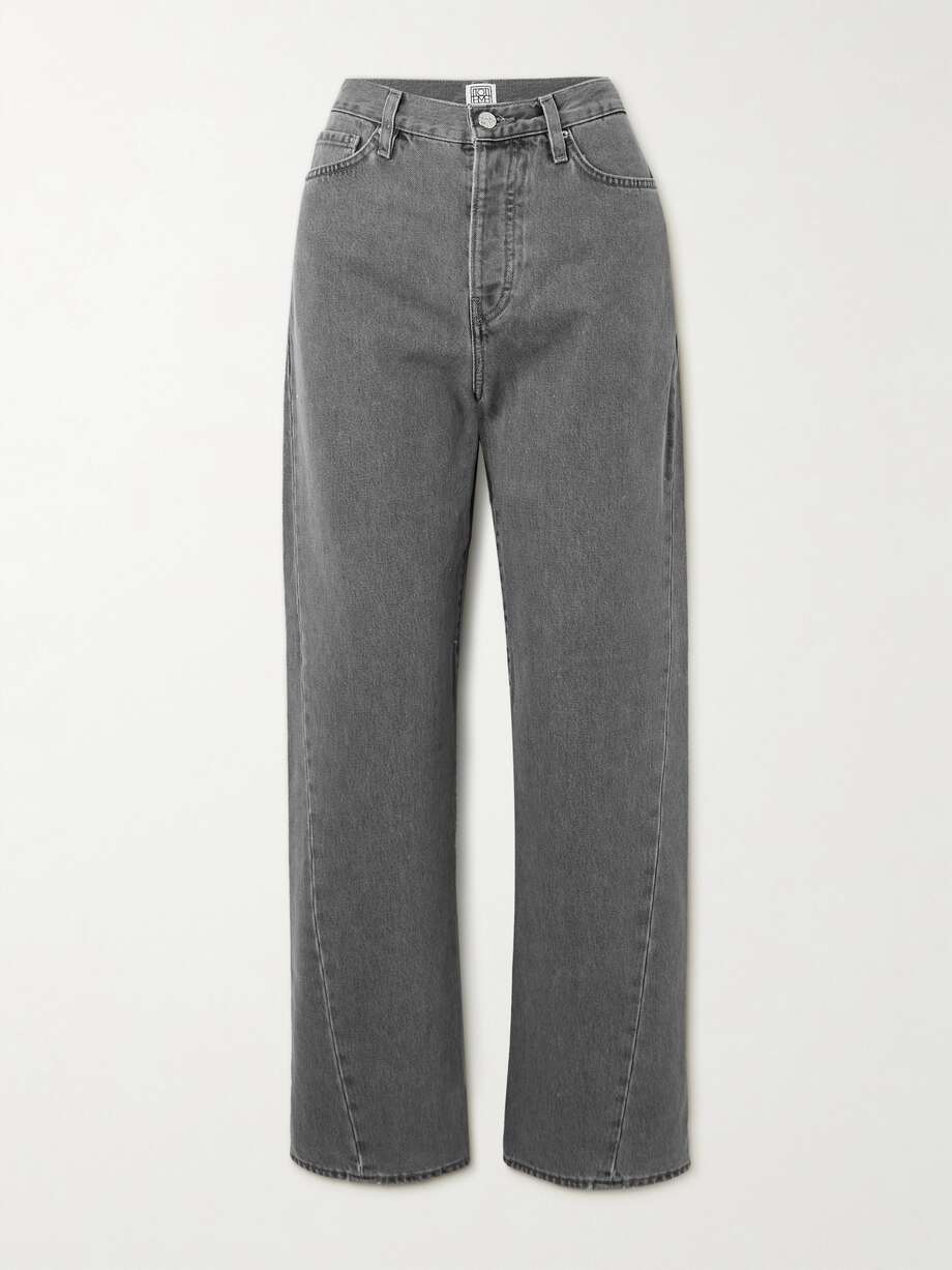 TOTEME High-rise straight-leg organic jeans