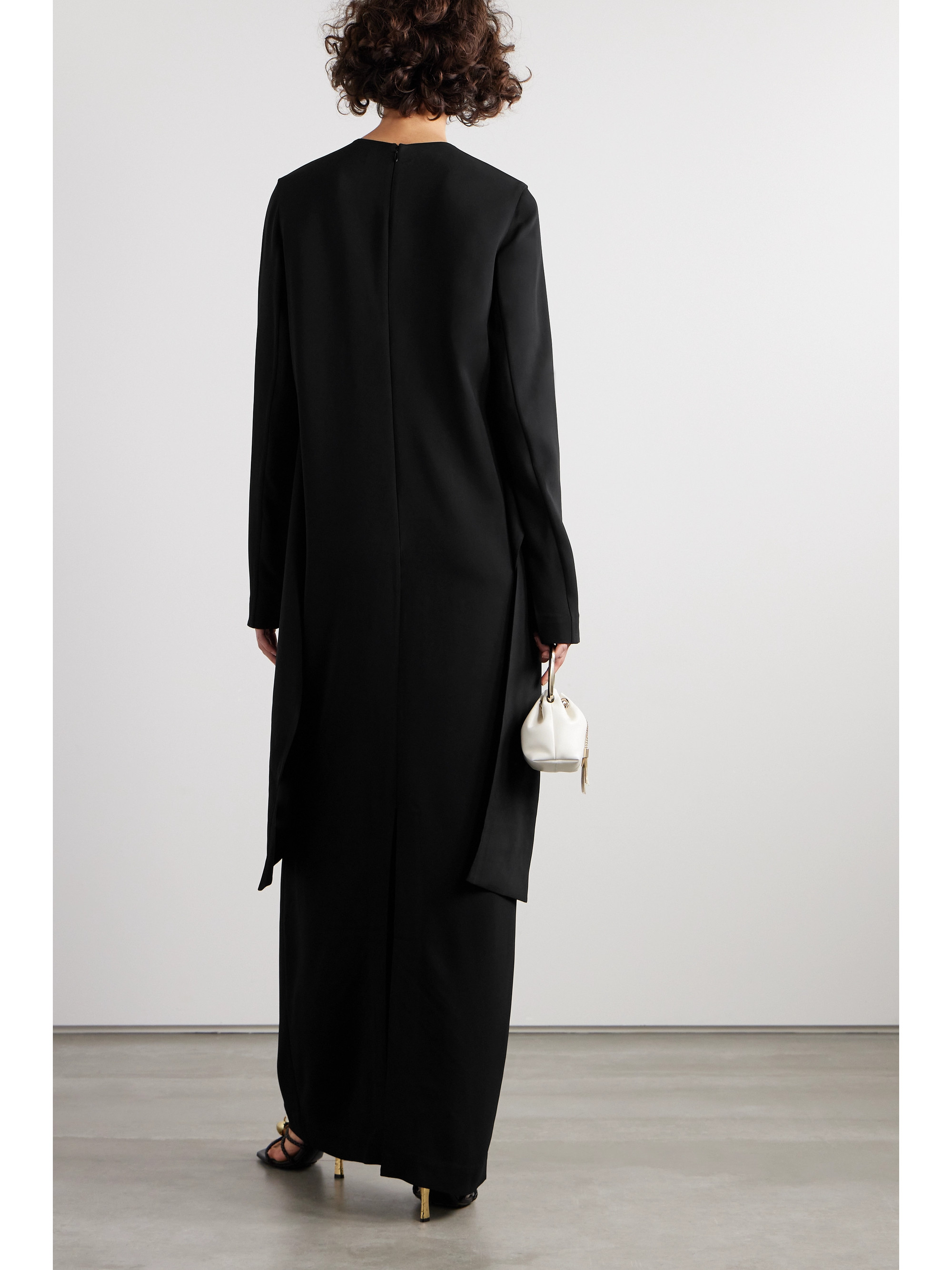 TOTEME Draped cady maxi dress thumbnail