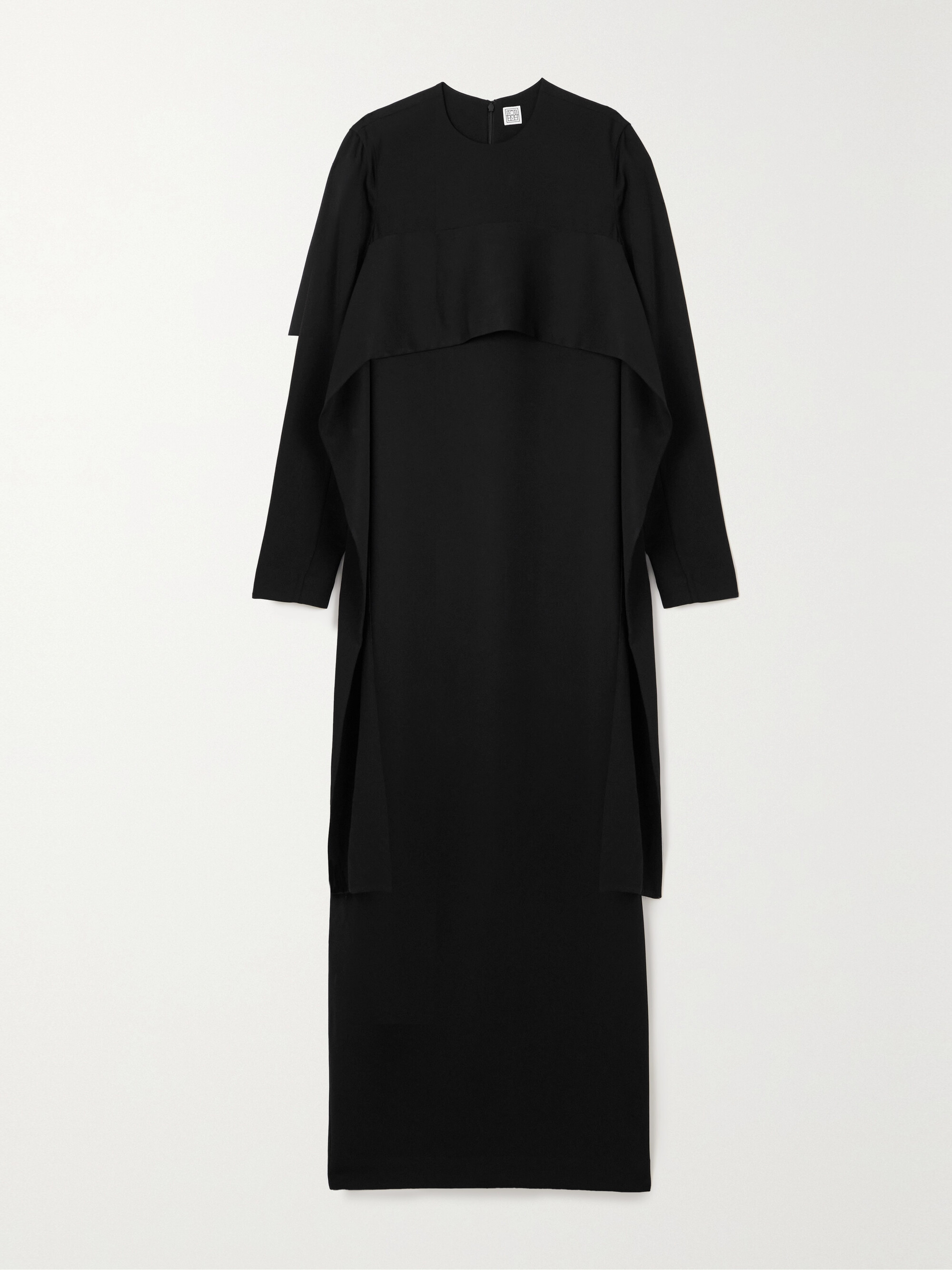 TOTEME Draped cady maxi dress thumbnail