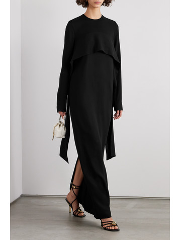 TOTEME Draped cady maxi dress