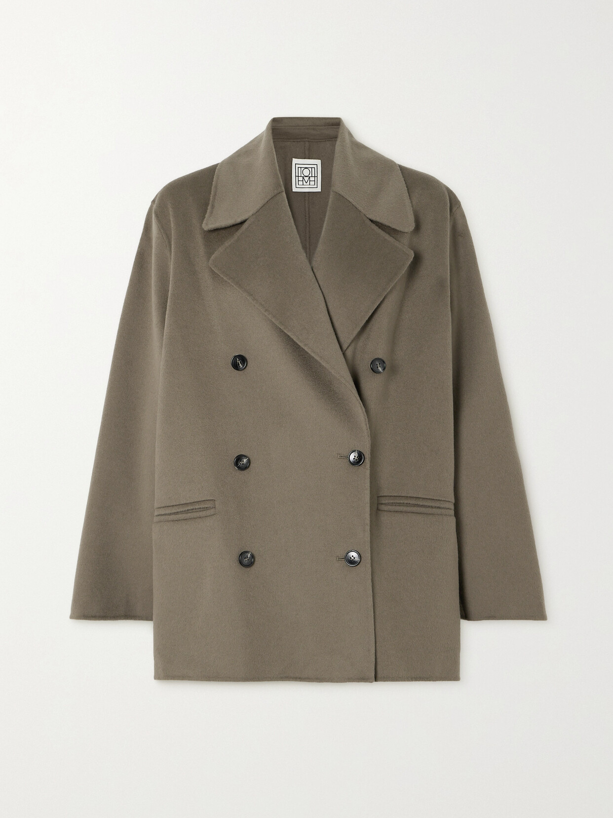 TOTEME Double-breasted Wool Coat - Gray