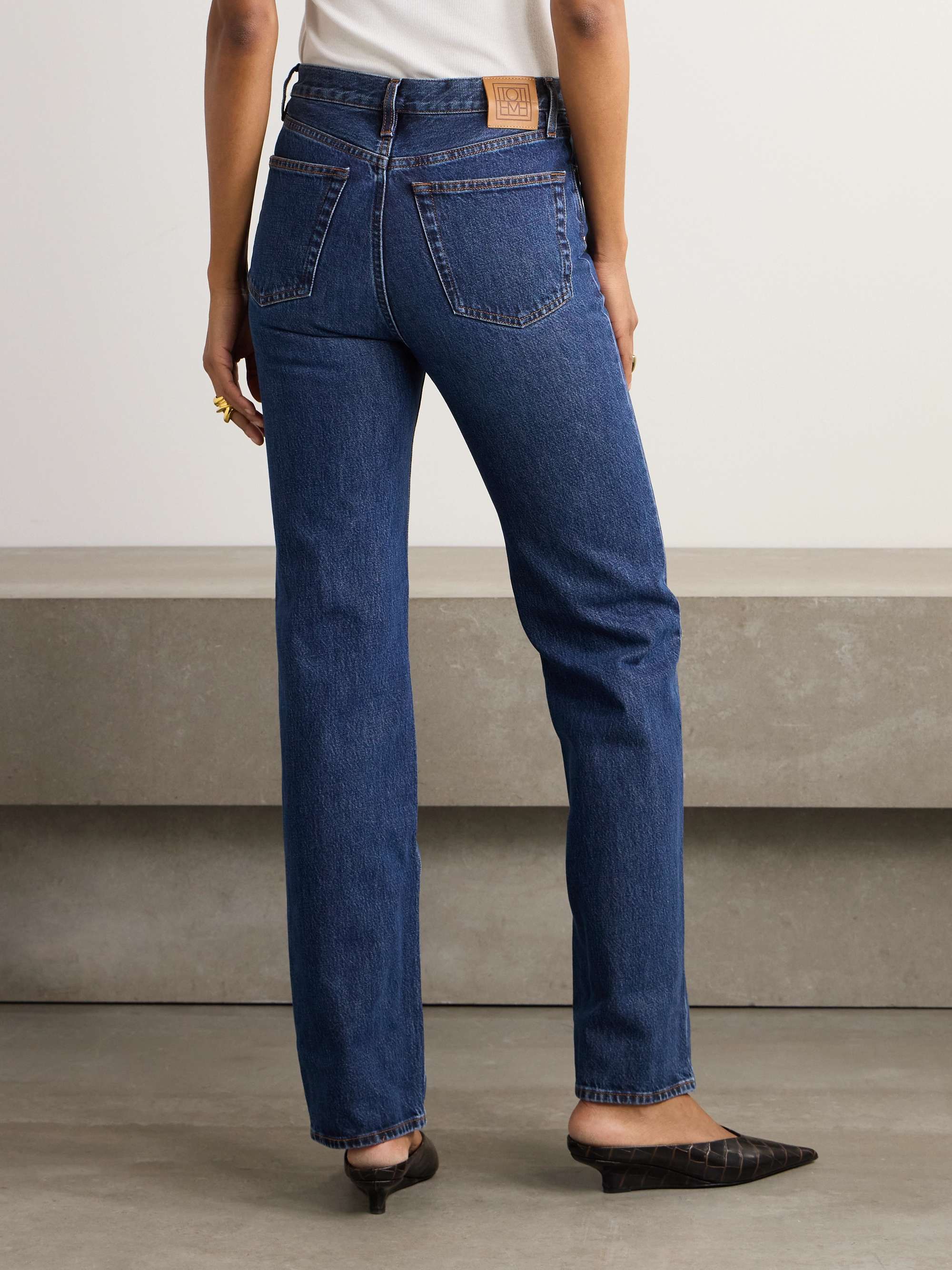 TOTEME + NET SUSTAIN high-rise straight-leg jeans | NET-A-PORTER