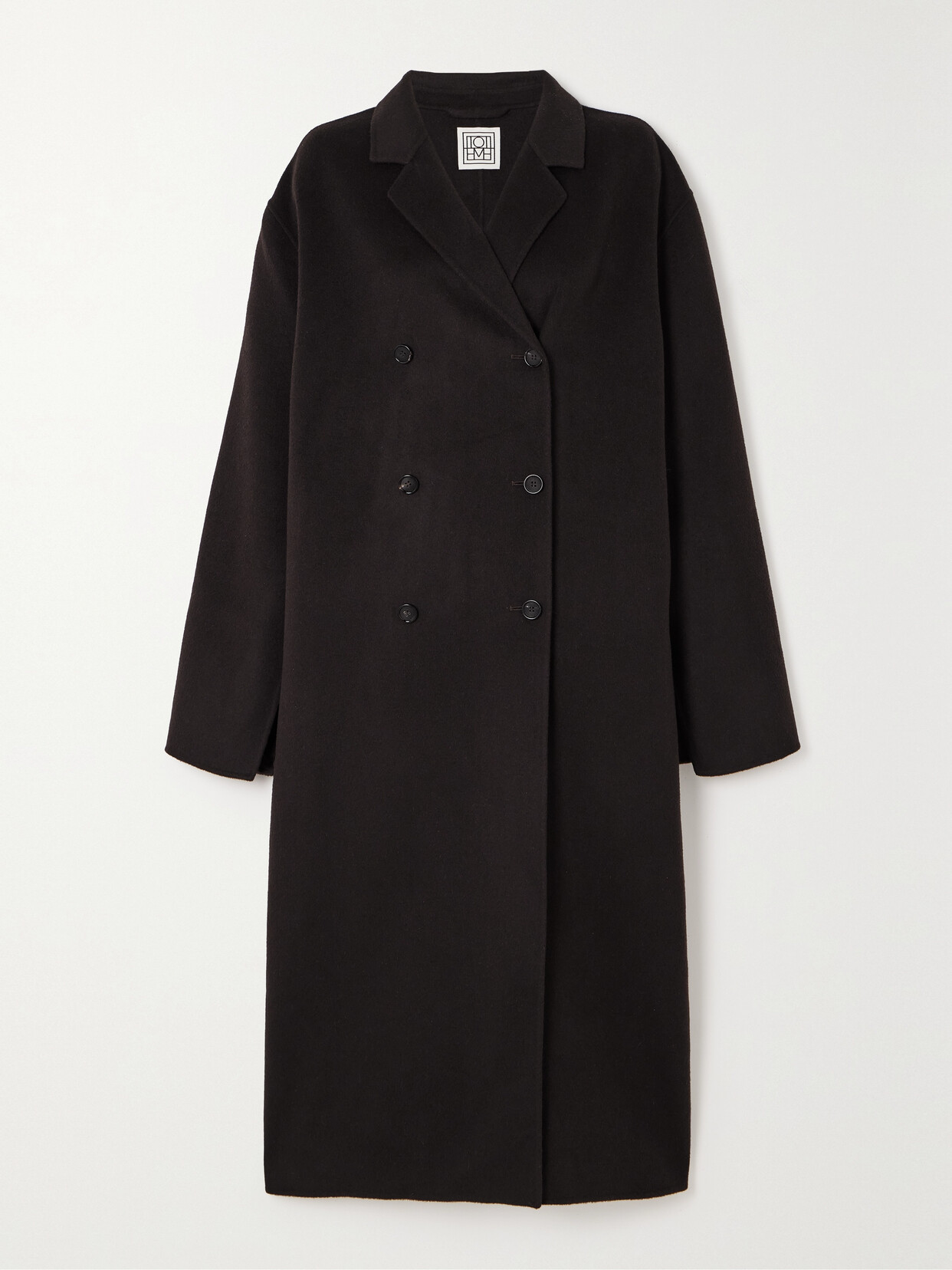 TOTEME Signature Double-breasted Wool Coat - Brown