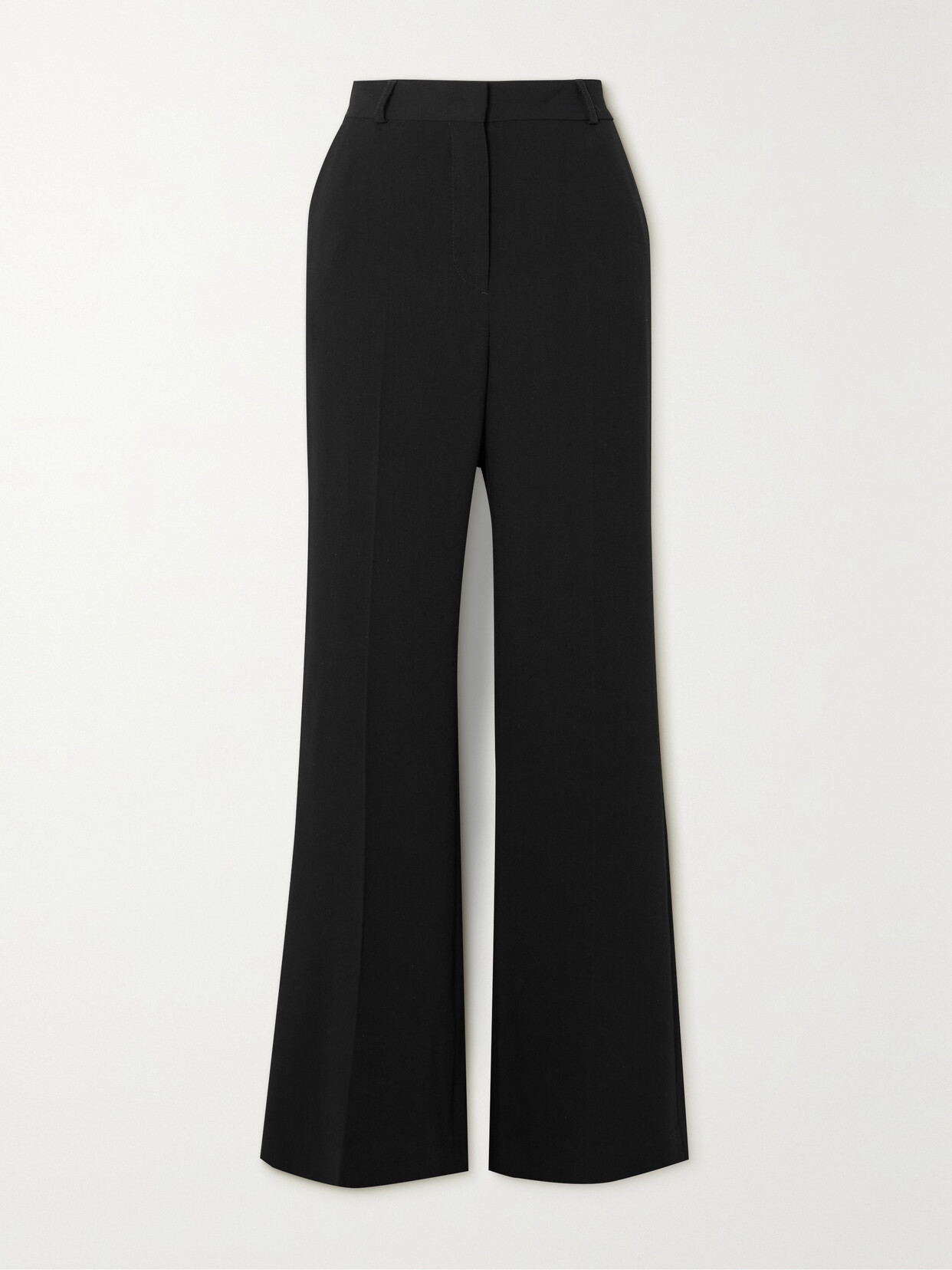Totême Crepe Flared Trousers In Black